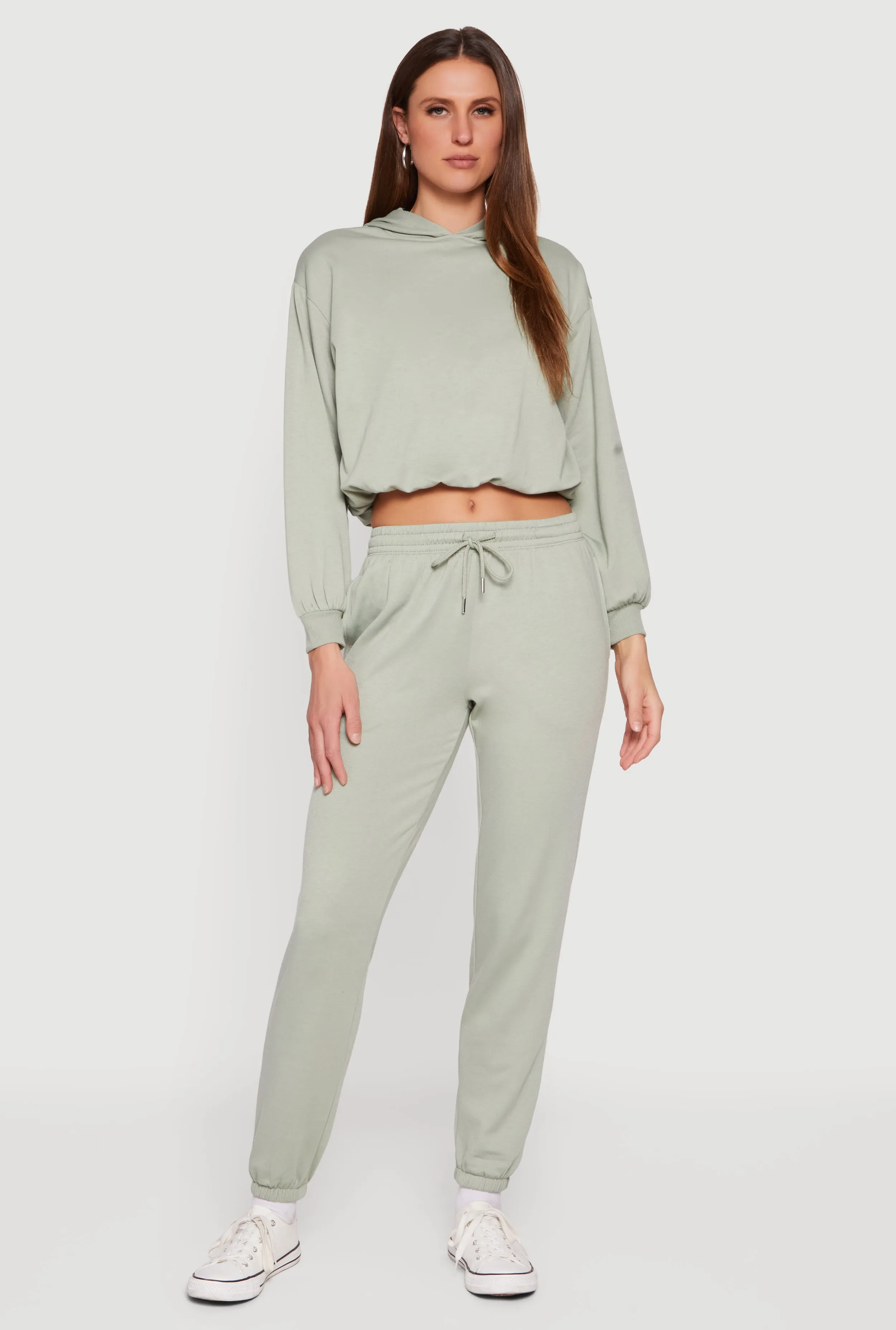 Almost Famous Fleece Cropped Hoodie sold by Rainbow product image thumbnail 2