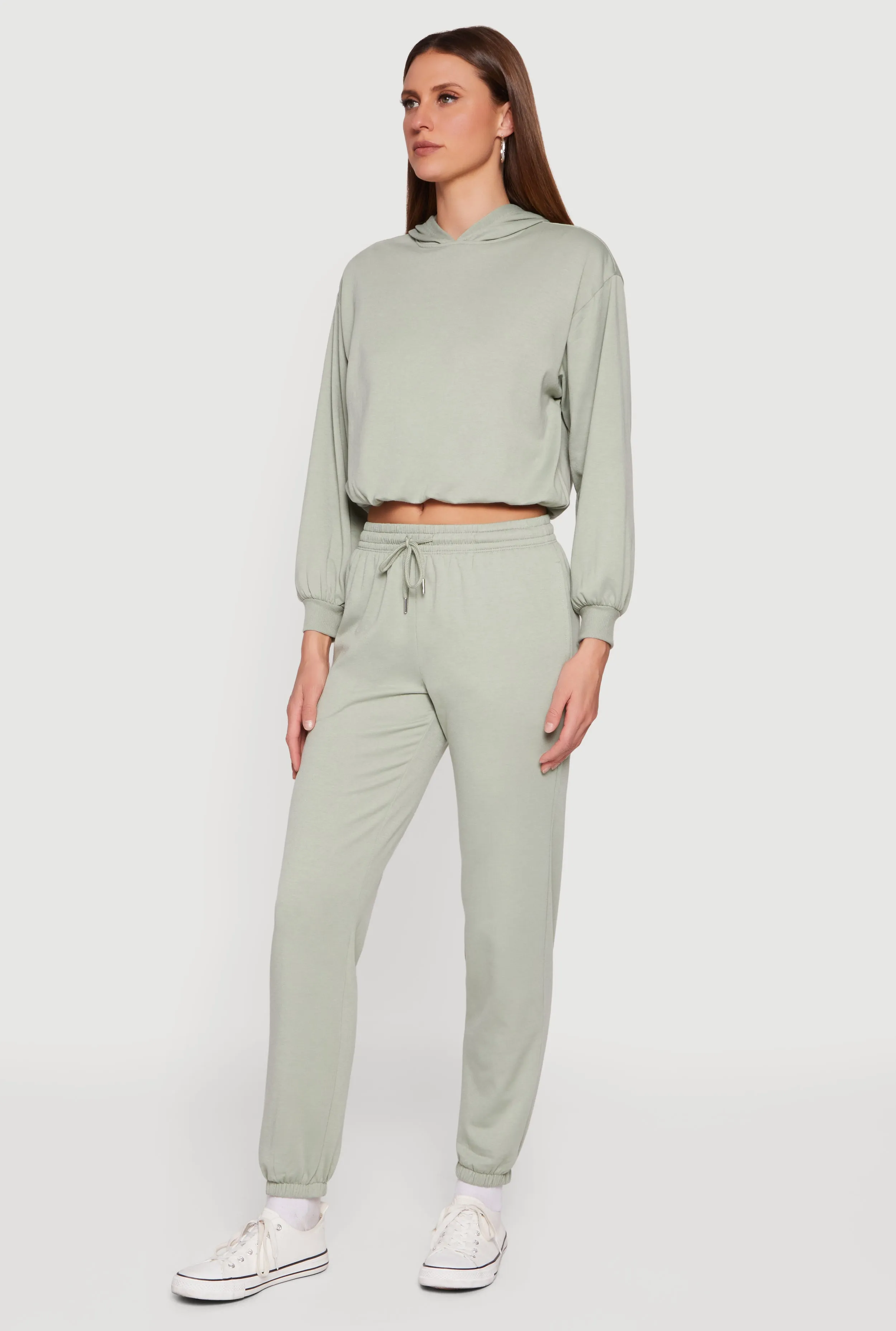 Almost Famous Fleece Cropped Hoodie sold by Rainbow product image thumbnail 3