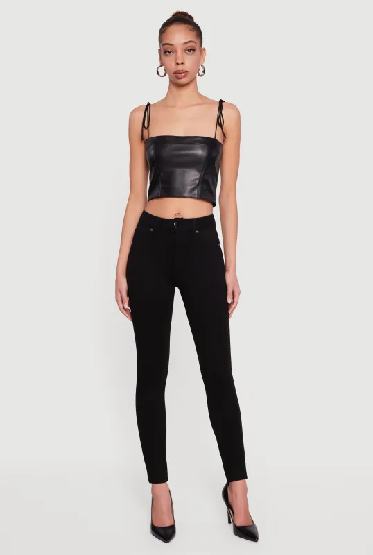 Mid Rise Skinny Casual Pants sold by Rainbow