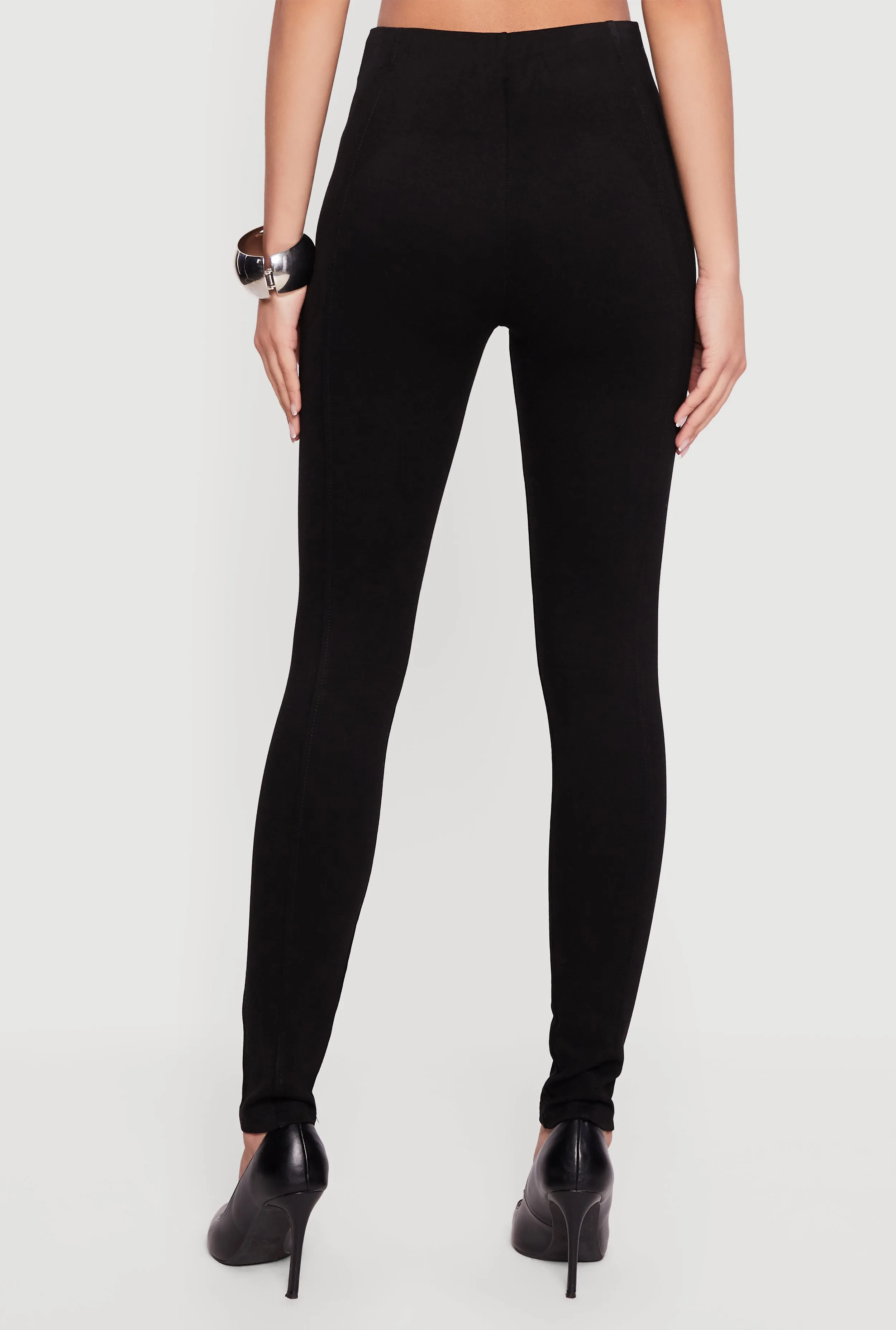 Pintuck High Waisted Skinny Dress Pants sold by Rainbow product image thumbnail 5