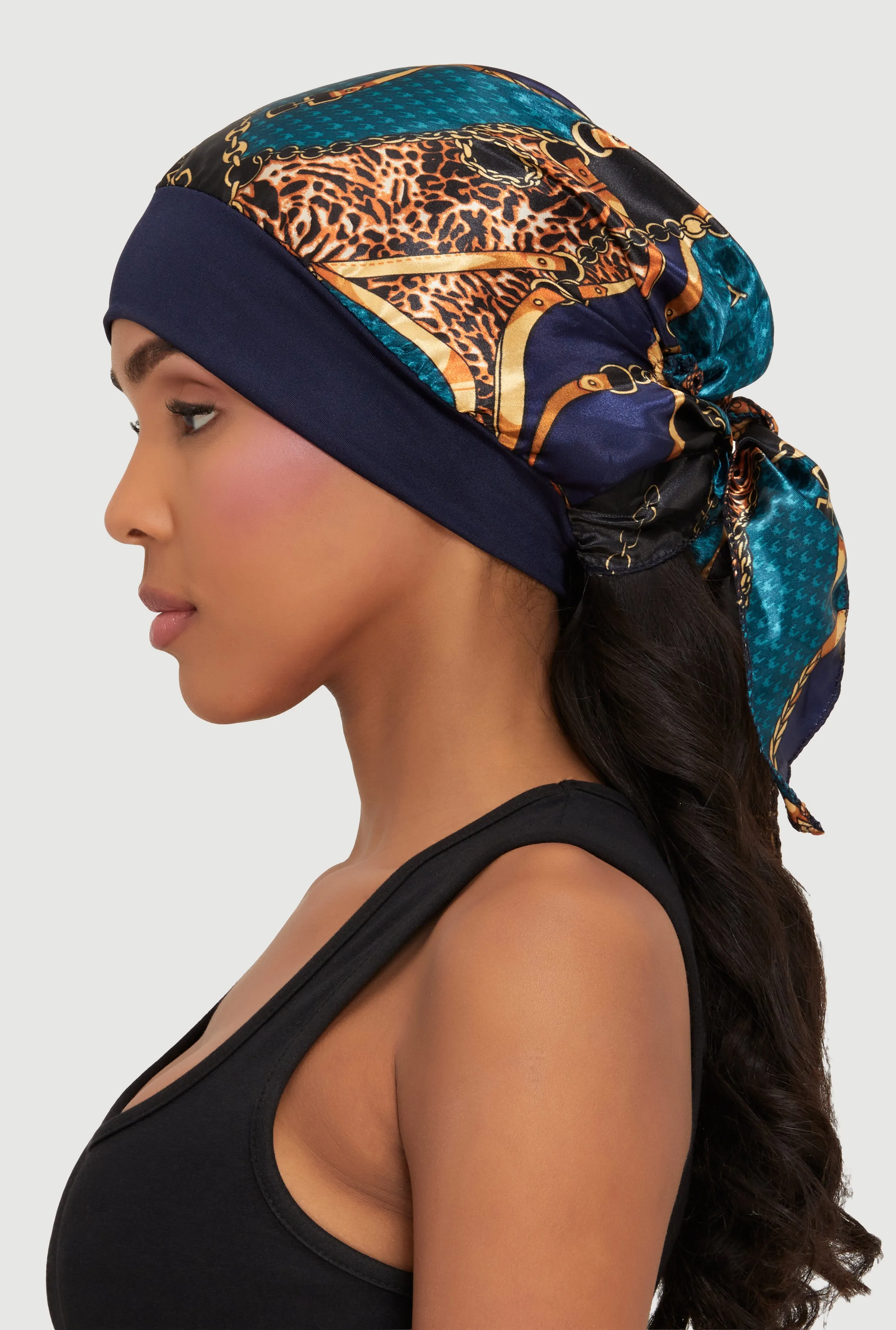 Patterned Bonnet Head Wrap sold by Rainbow product image thumbnail 3