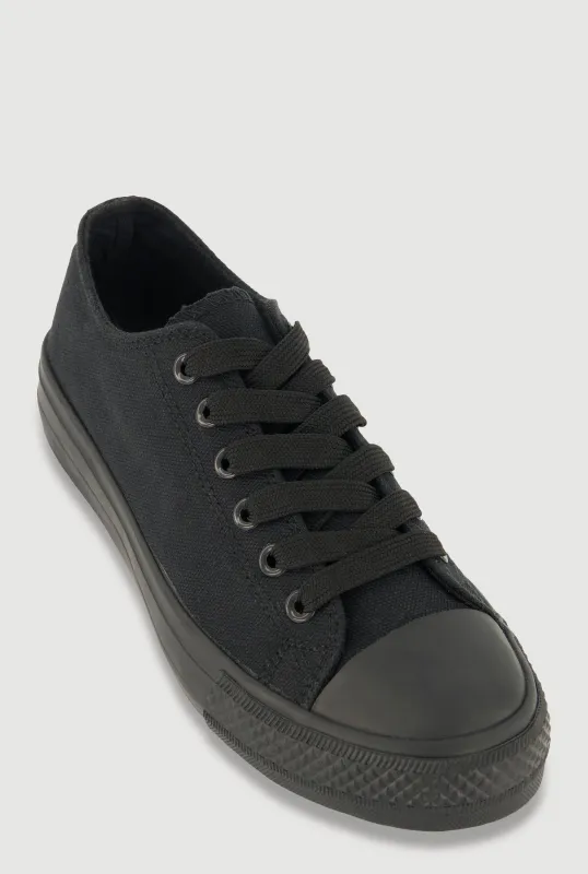 Cap Toe Low Top Lace Up Sneakers sold by Rainbow