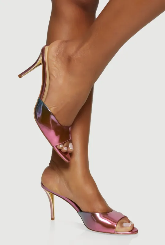 Peep Toe Stiletto Mules sold by Rainbow