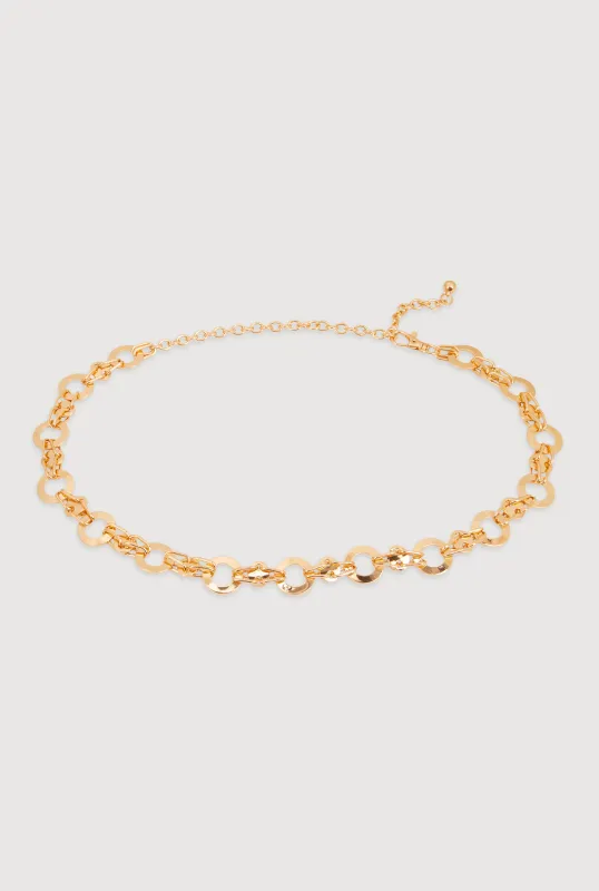 Circular Link Chain Belt sold by Rainbow