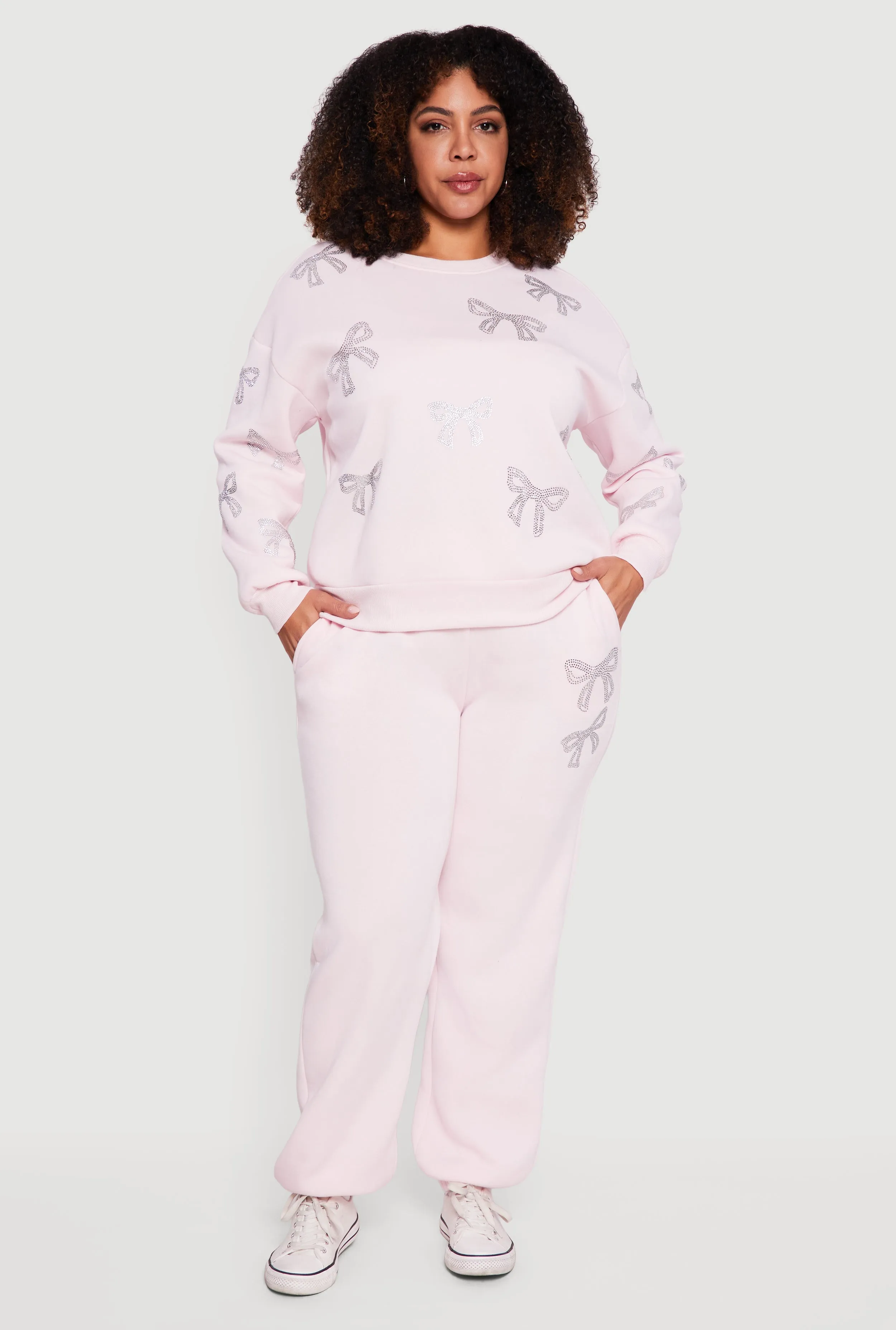 Plus Size Almost Famous Rhinestone Graphic Detail Sweatpants sold by Rainbow product image thumbnail 2
