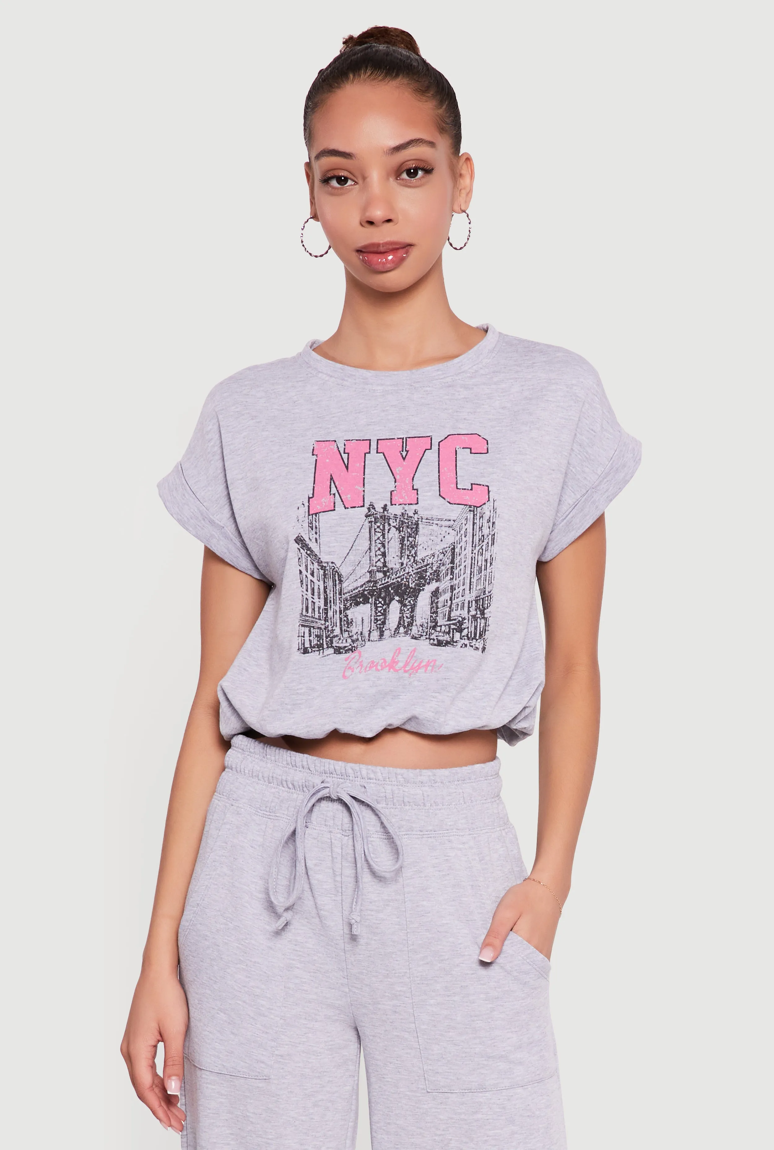 Almost Famous City Graphic Cropped T-Shirt sold by Rainbow product image thumbnail 2