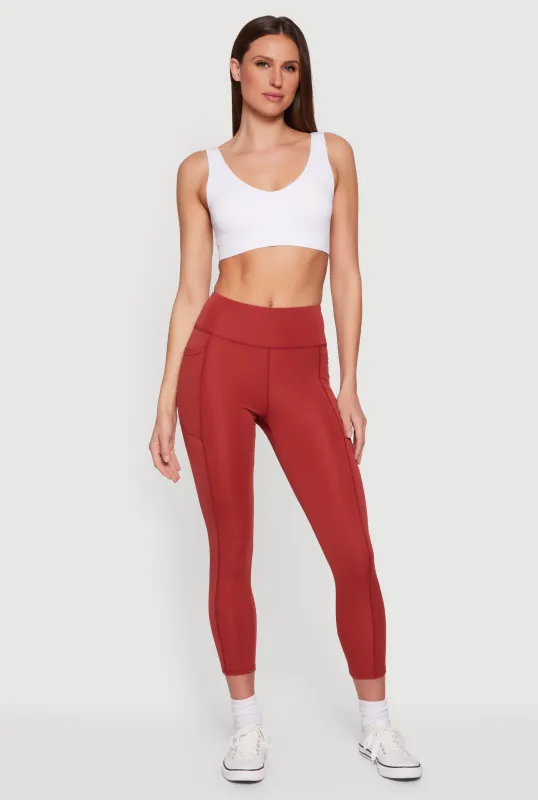 Mid Rise Cell Phone Pocket Leggings made by Rainbow