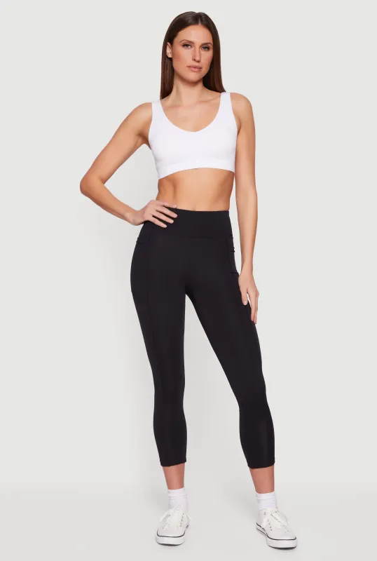 Mid Rise Cell Phone Pocket Leggings made by Rainbow