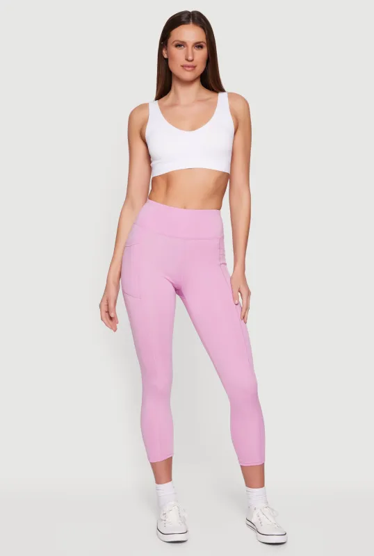 Mid Rise Cell Phone Pocket Leggings sold by Rainbow