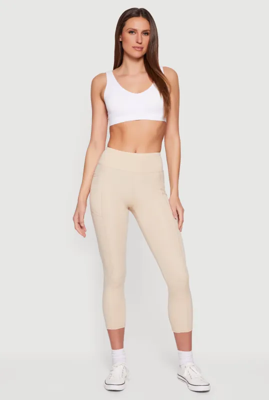 Mid Rise Cell Phone Pocket Leggings made by Rainbow