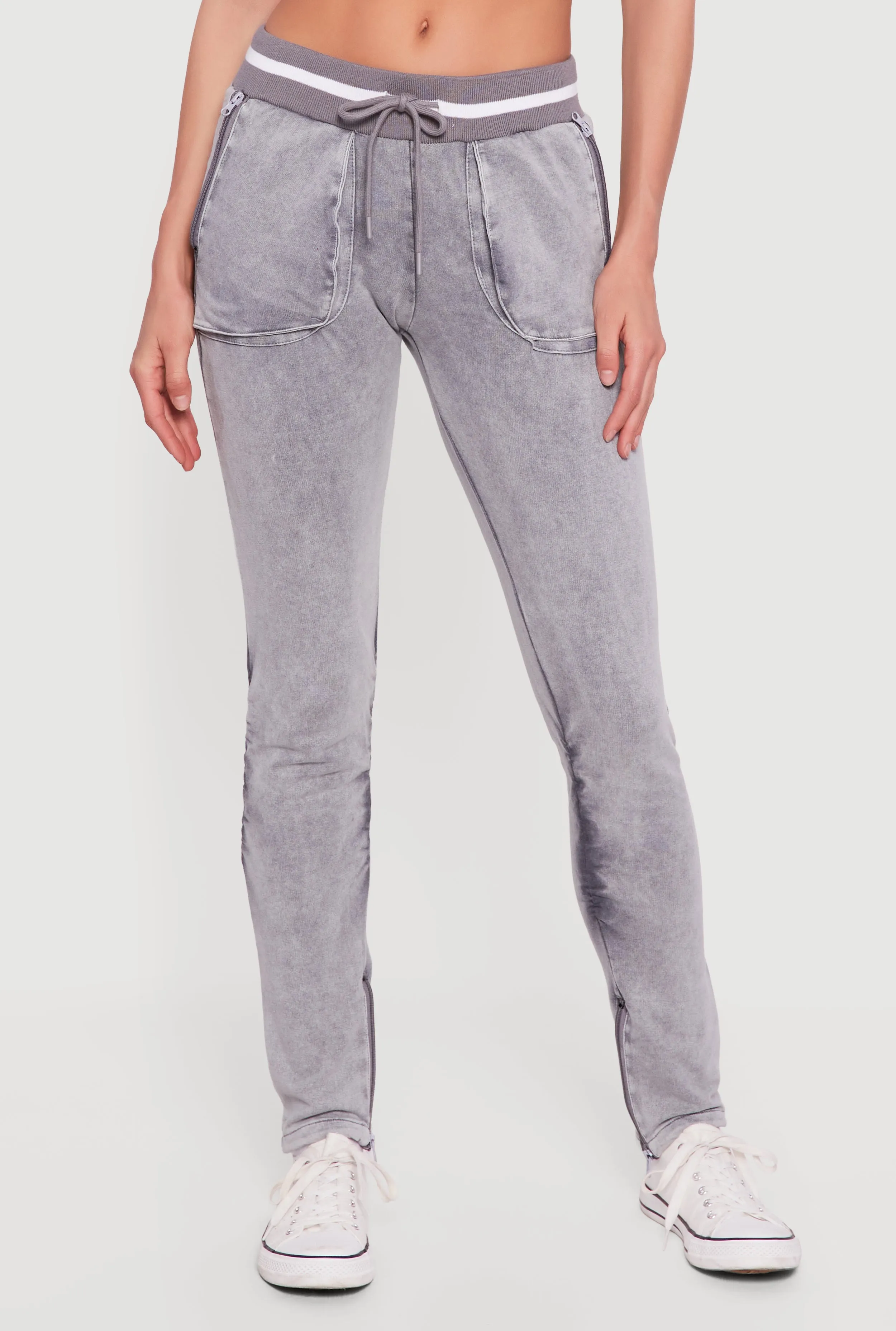 Drawstring Waist Ruched Skinny Leg Pants sold by Rainbow product image thumbnail 2