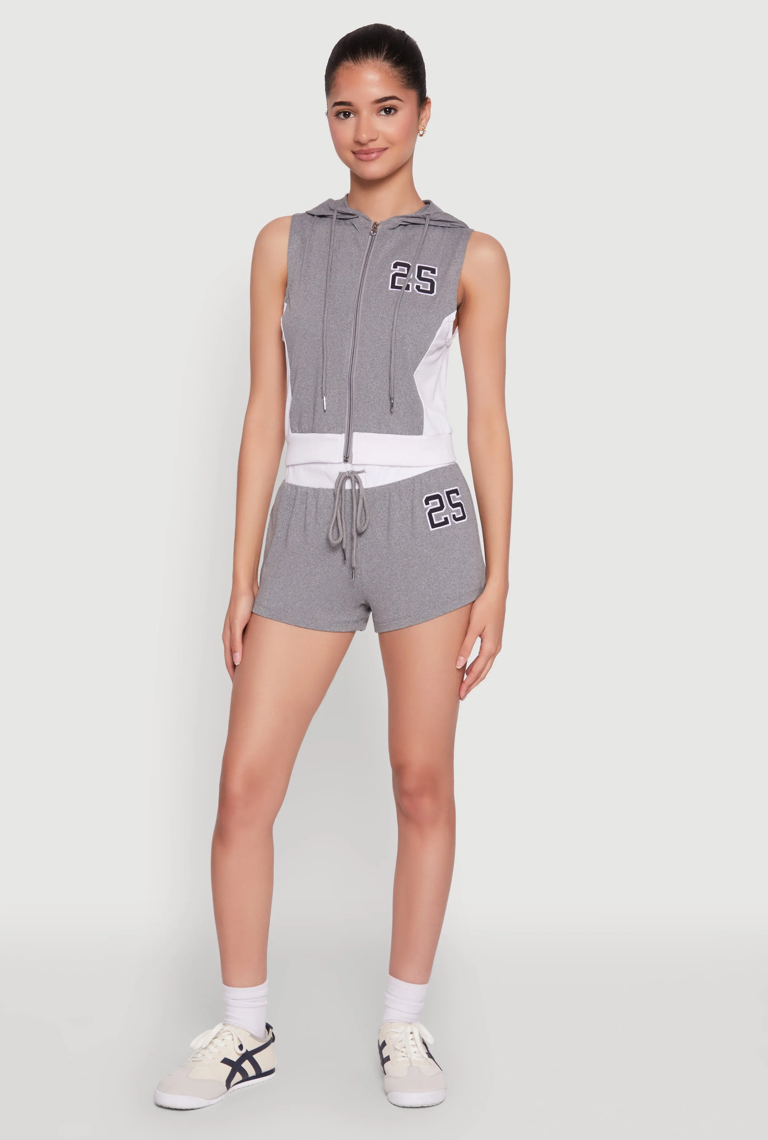 25 Graphic Contrast Trim Shorts sold by Rainbow