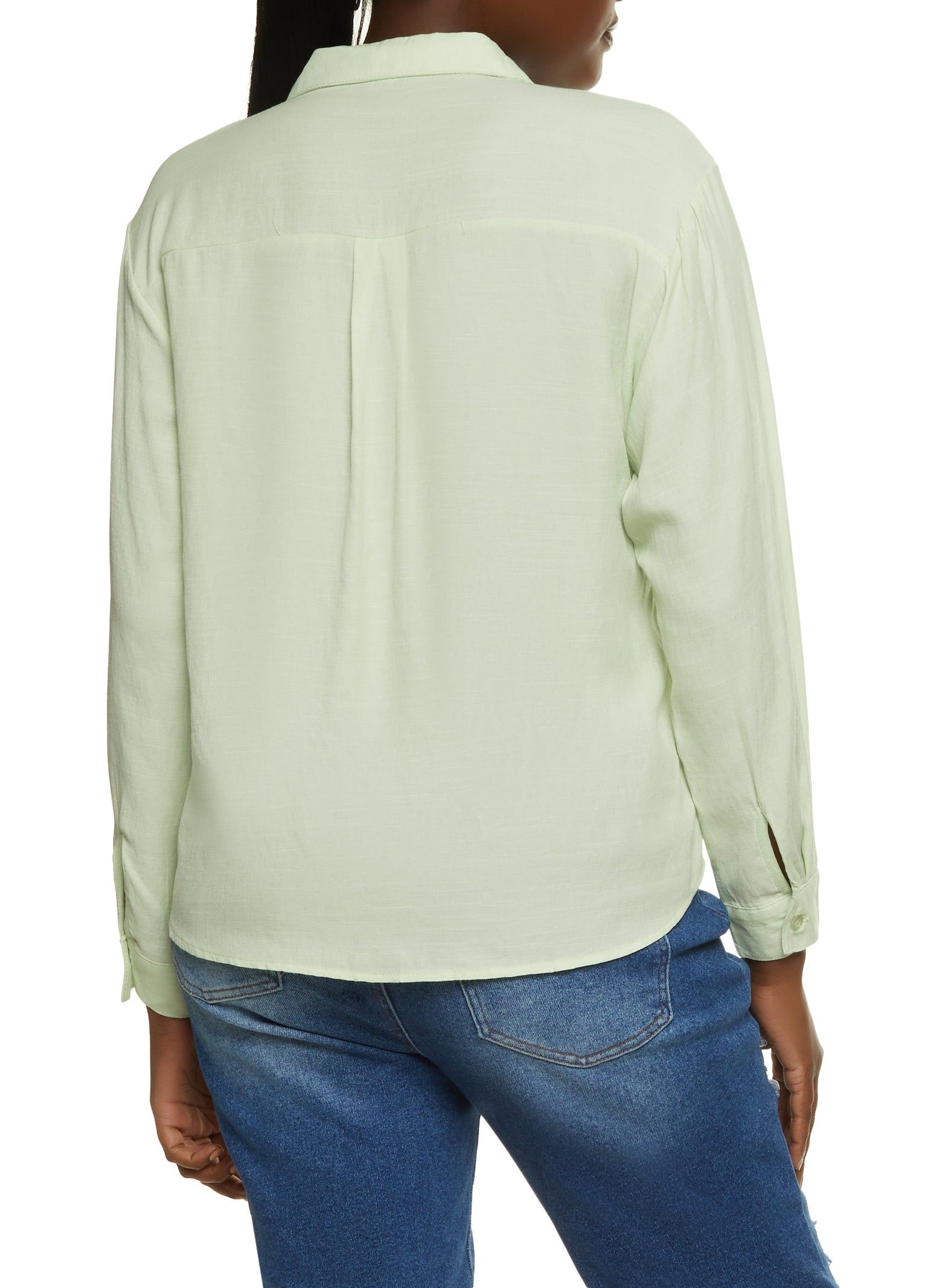 Linen Button Front Shirt sold by Rainbow product image thumbnail 2