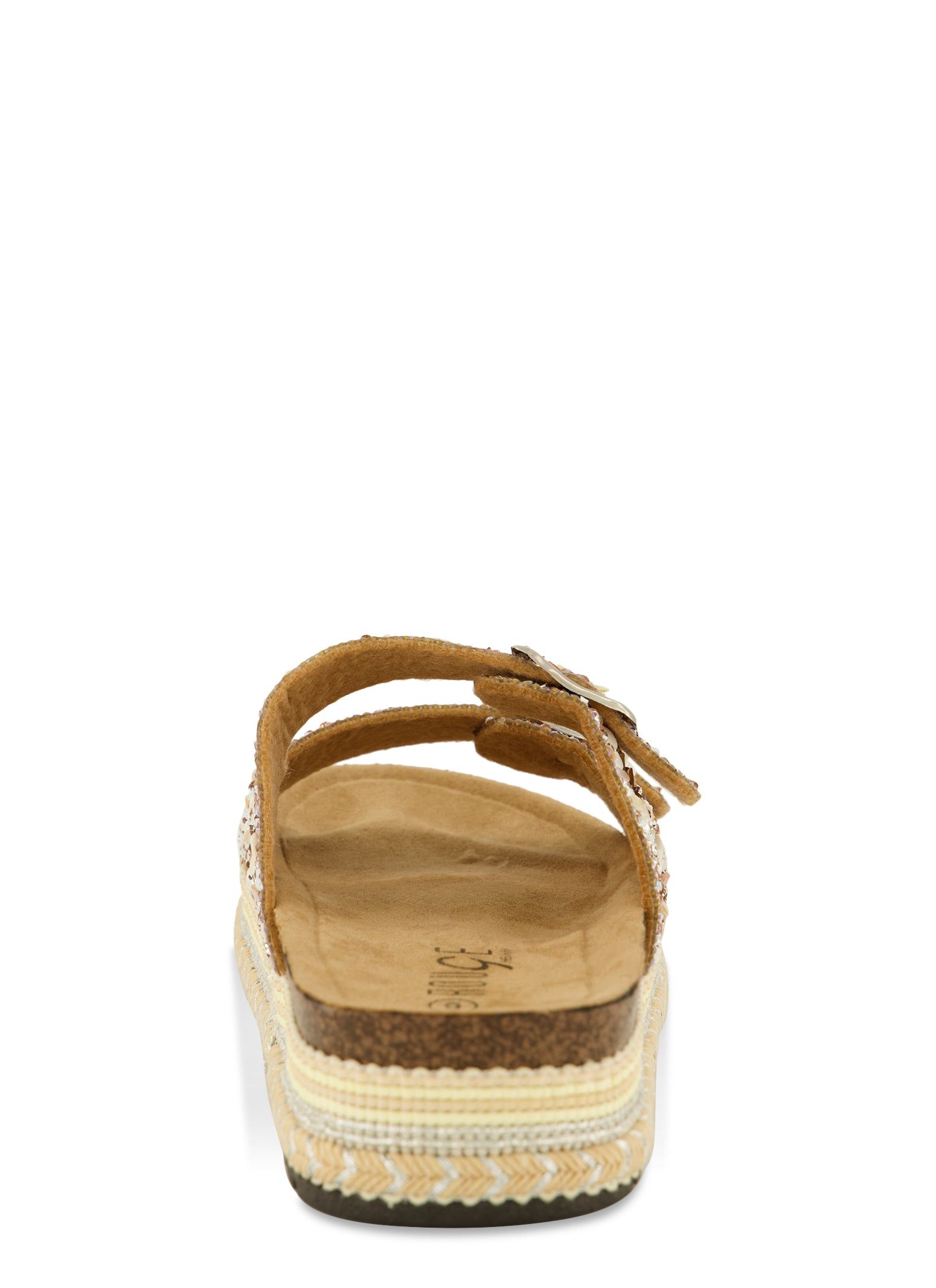 Studded Rhinestone Footbed Sandals sold by Rainbow product image thumbnail 3