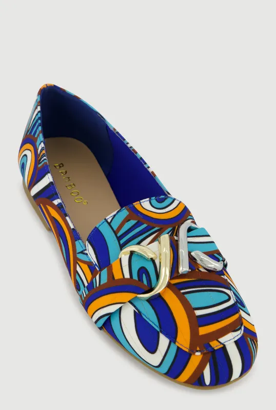 Two Tone Metallic Pendant Detail Flats sold by Rainbow