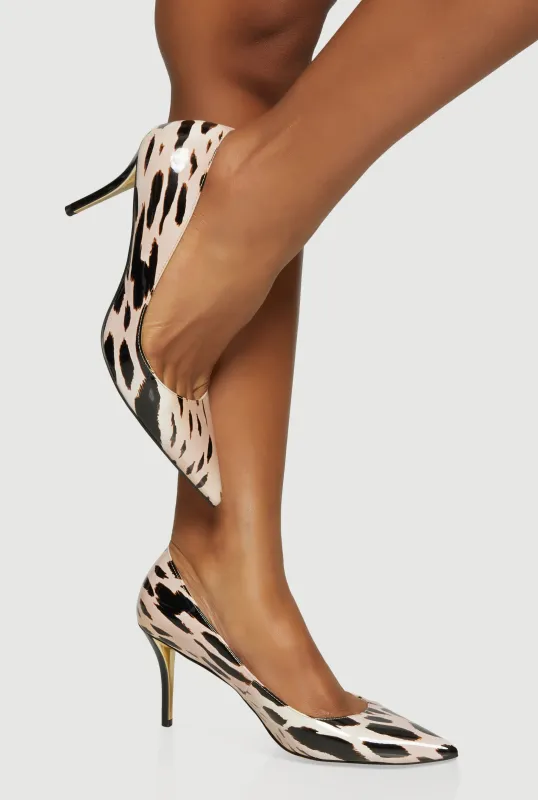 Pointy Toe High Heel Stiletto Pumps made by Rainbow