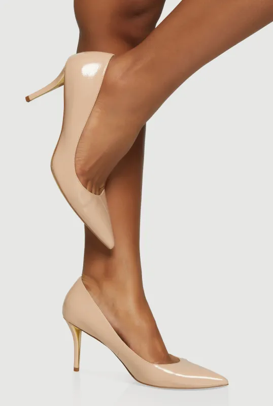 Pointy Toe High Heel Stiletto Pumps made by Rainbow