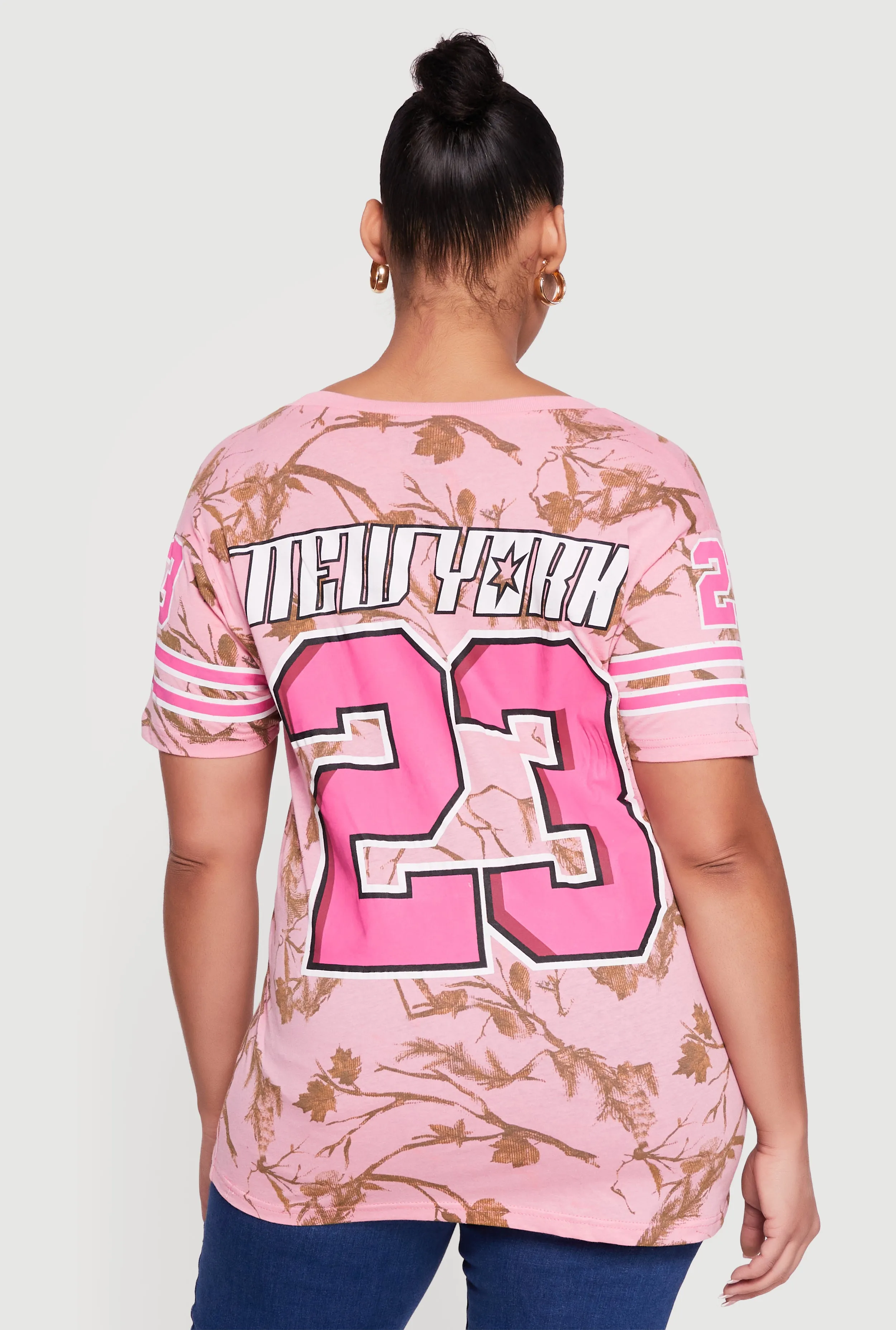 Plus Size New York 23 Graphic Varsity Tee sold by Rainbow product image thumbnail 5