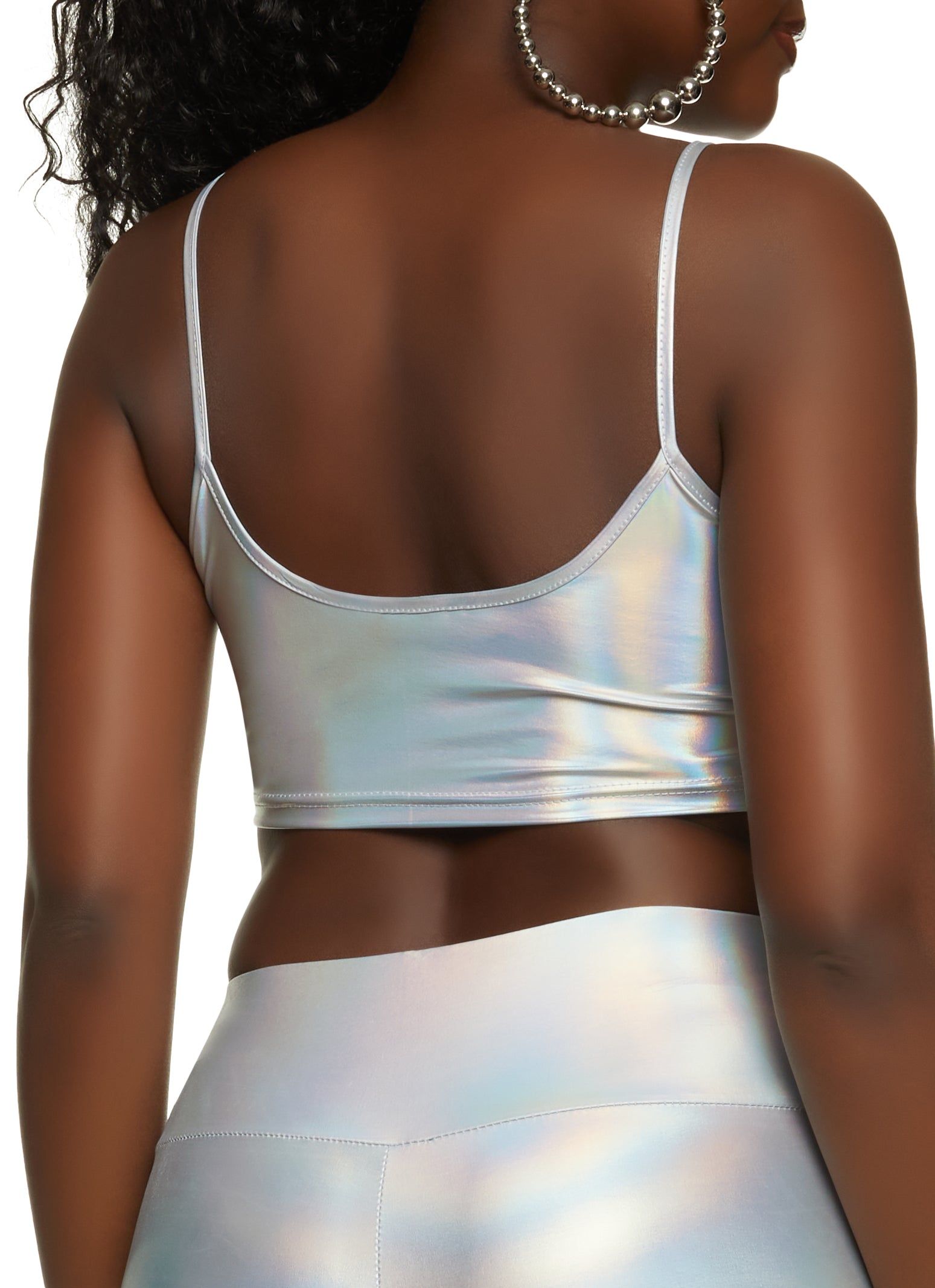 Faux Leather Cropped Cami sold by Rainbow product image thumbnail 3