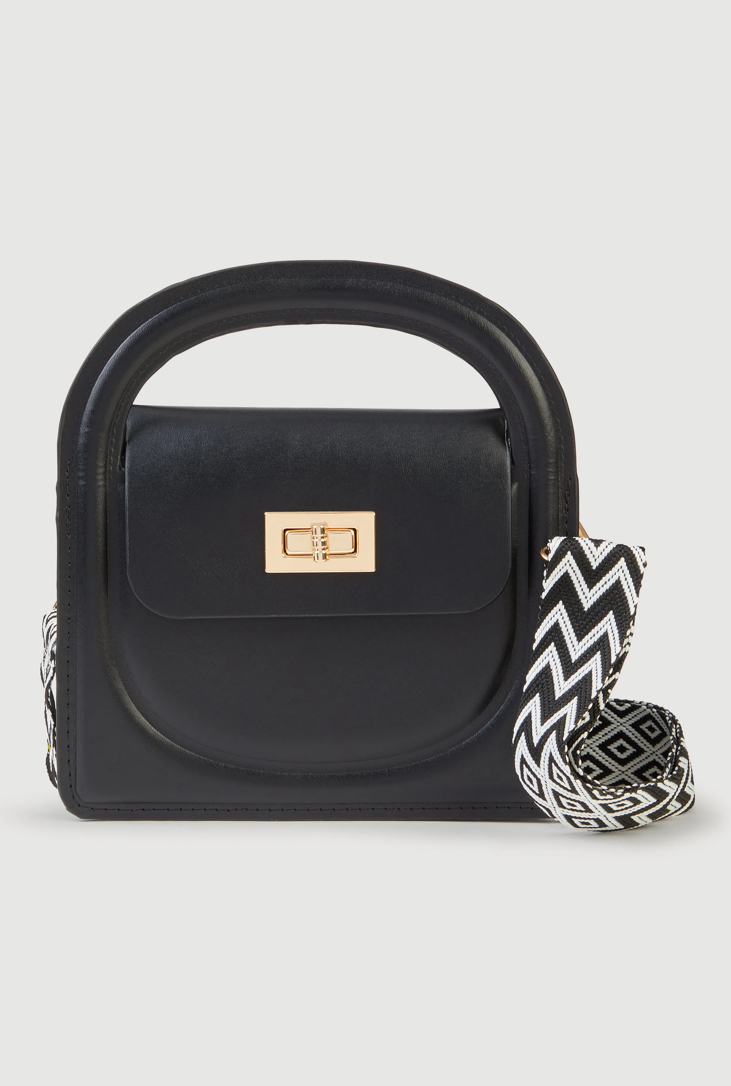 Chevron Strap Convertible Crossbody Handbag sold by Rainbow