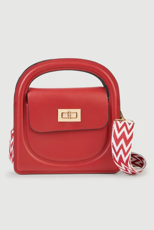 Chevron Strap Convertible Crossbody Handbag sold by Rainbow