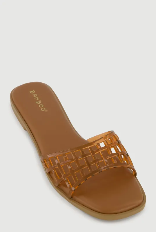 Jelly Band Slide Sandals sold by Rainbow