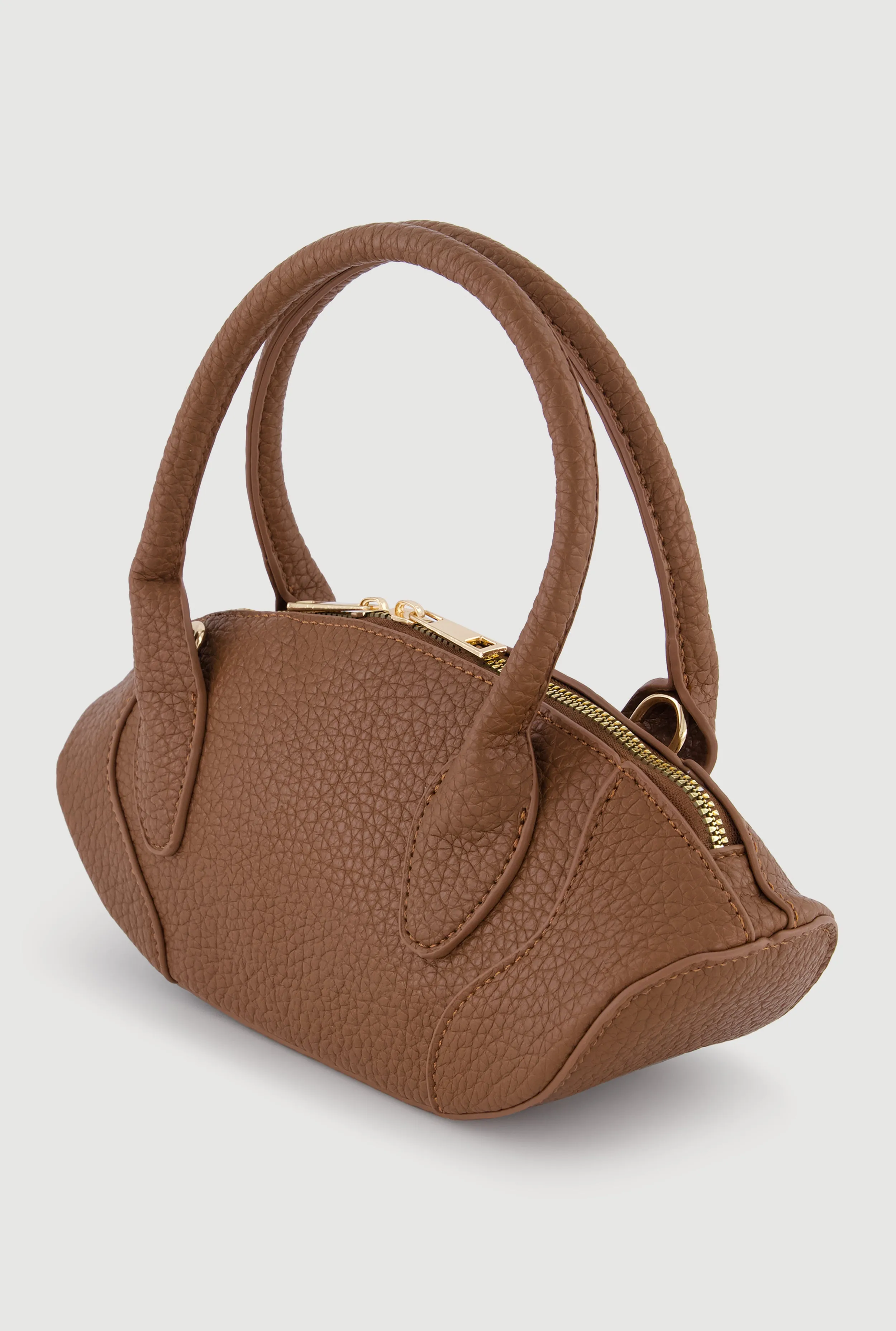 Faux Leather Top Handle Convertible Crossbody Bag sold by Rainbow product image thumbnail 5