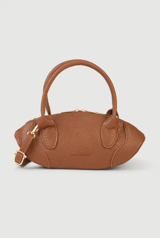 Faux Leather Top Handle Convertible Crossbody Bag sold by Rainbow