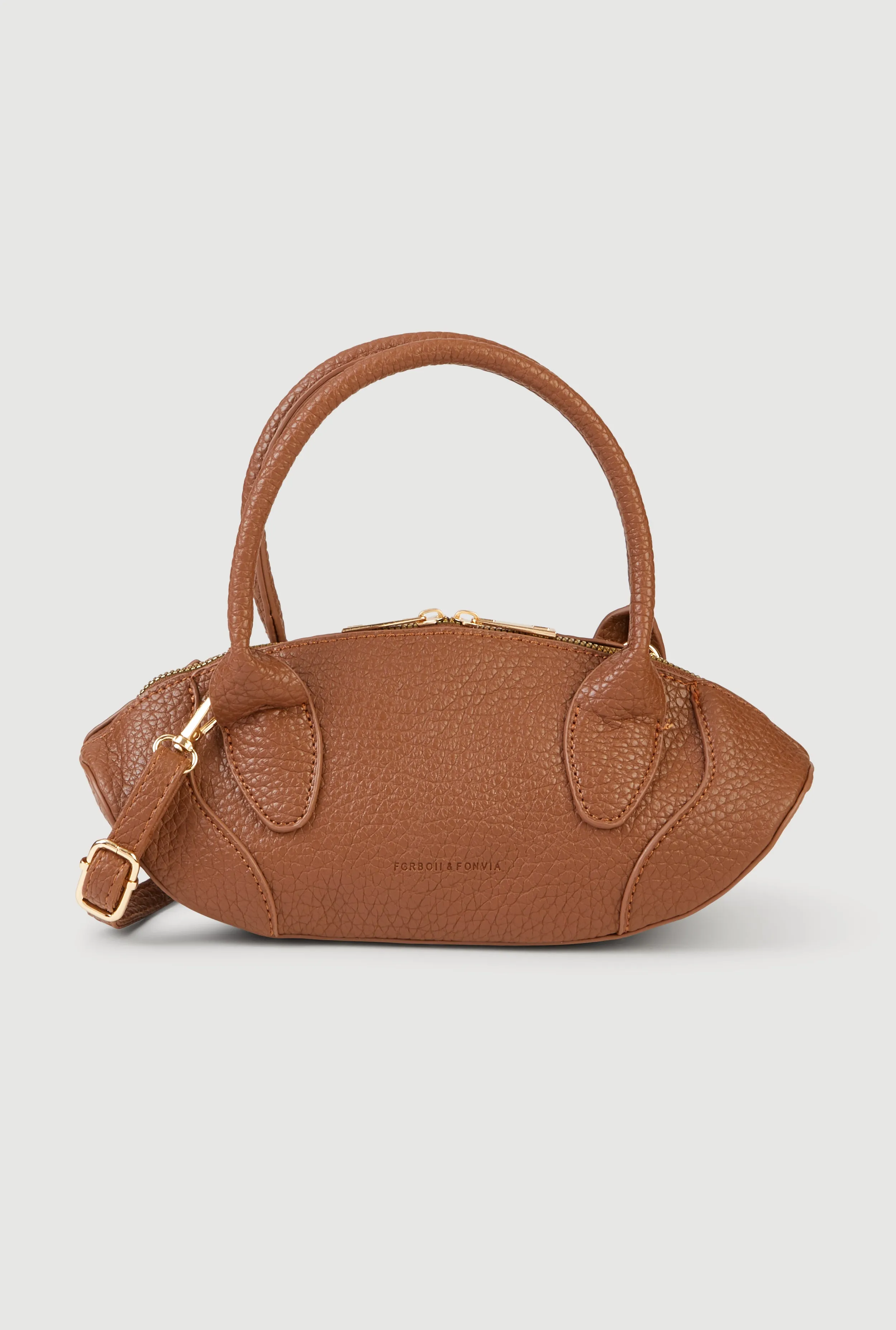 Faux Leather Top Handle Convertible Crossbody Bag sold by Rainbow