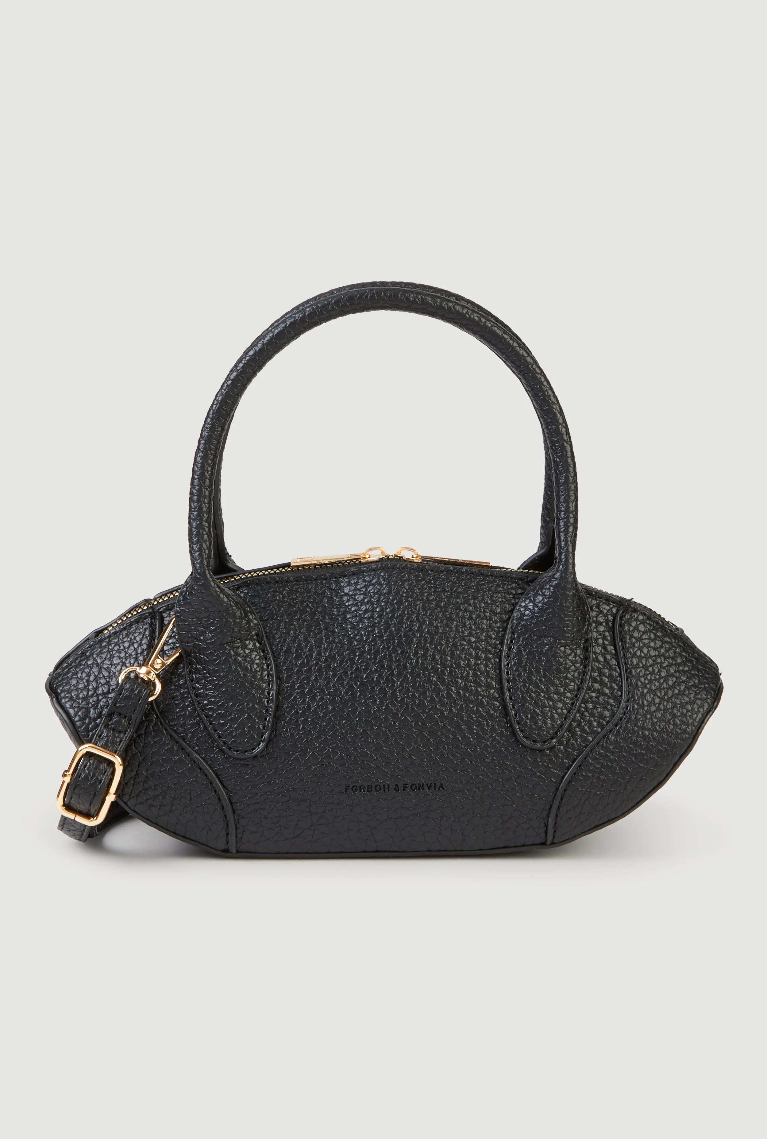 Faux Leather Top Handle Convertible Crossbody Bag sold by Rainbow