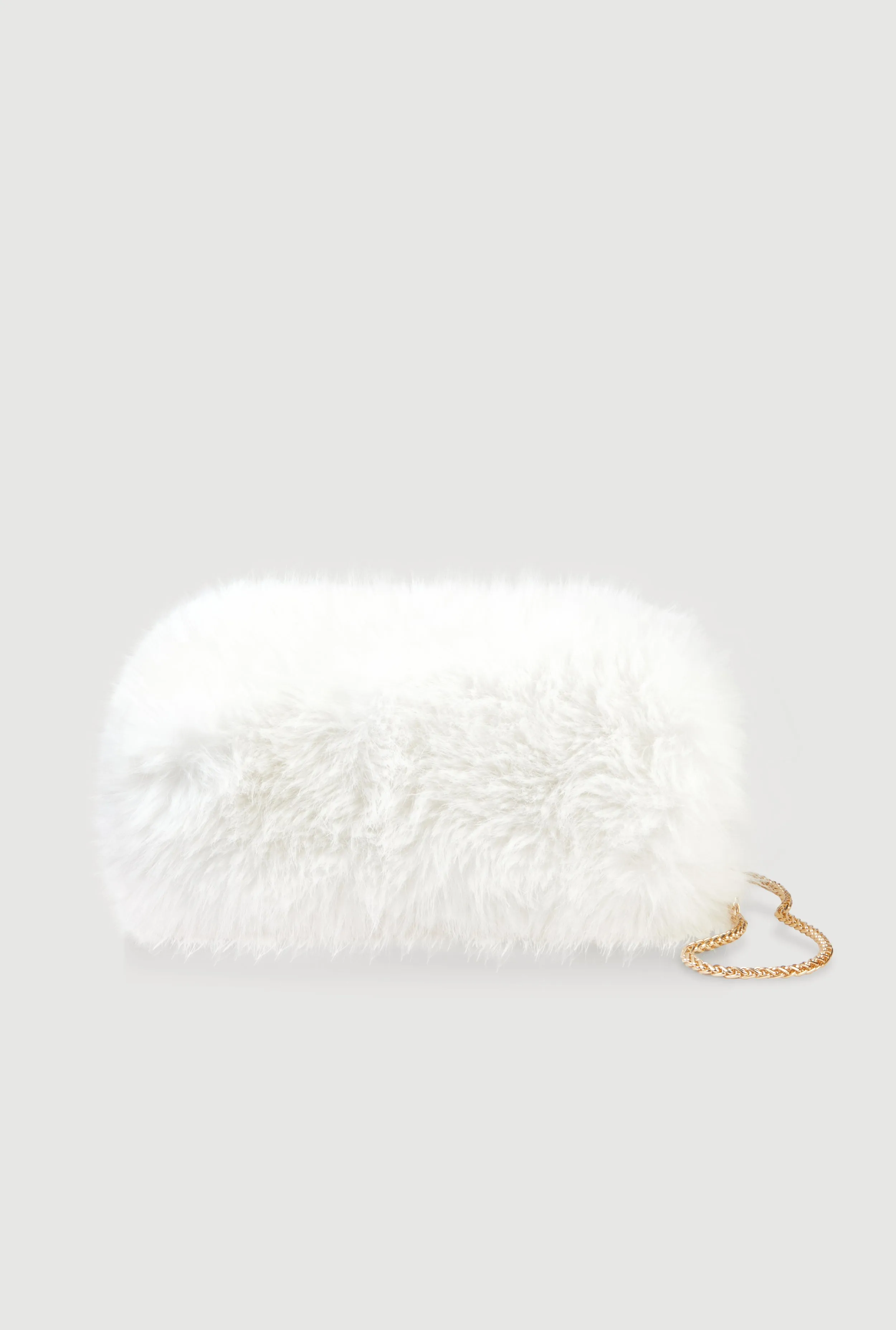 Faux Fur Hand Muff Convertible Clutch Bag sold by Rainbow