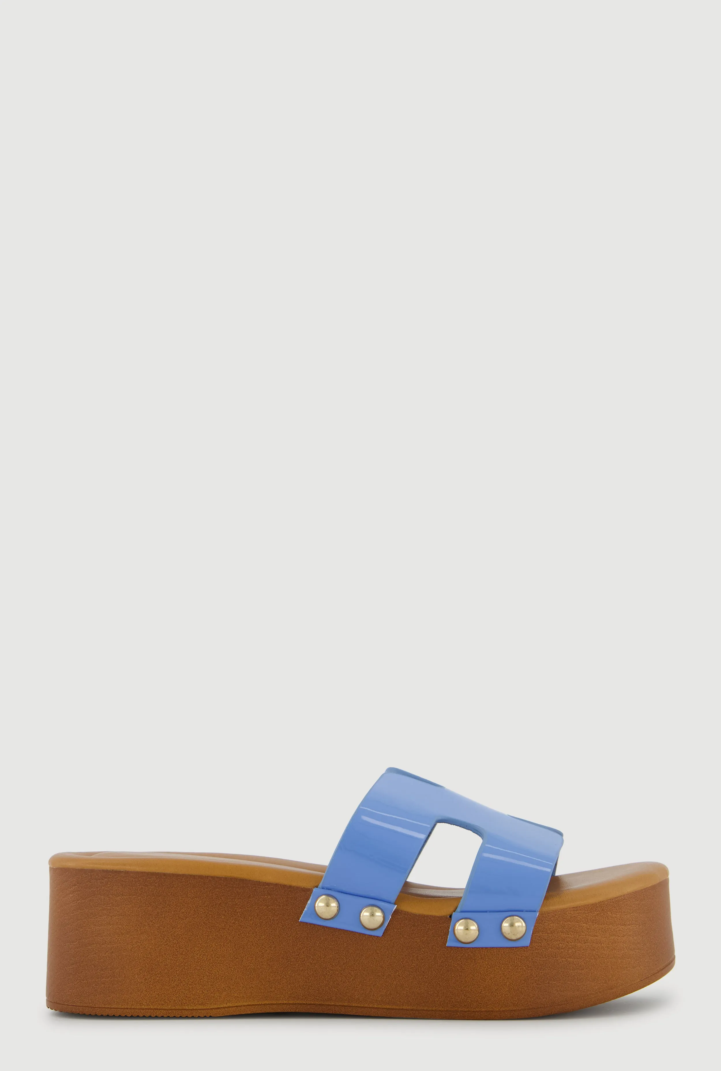 H Band Metallic Detail Platform Sandals sold by Rainbow product image thumbnail 2