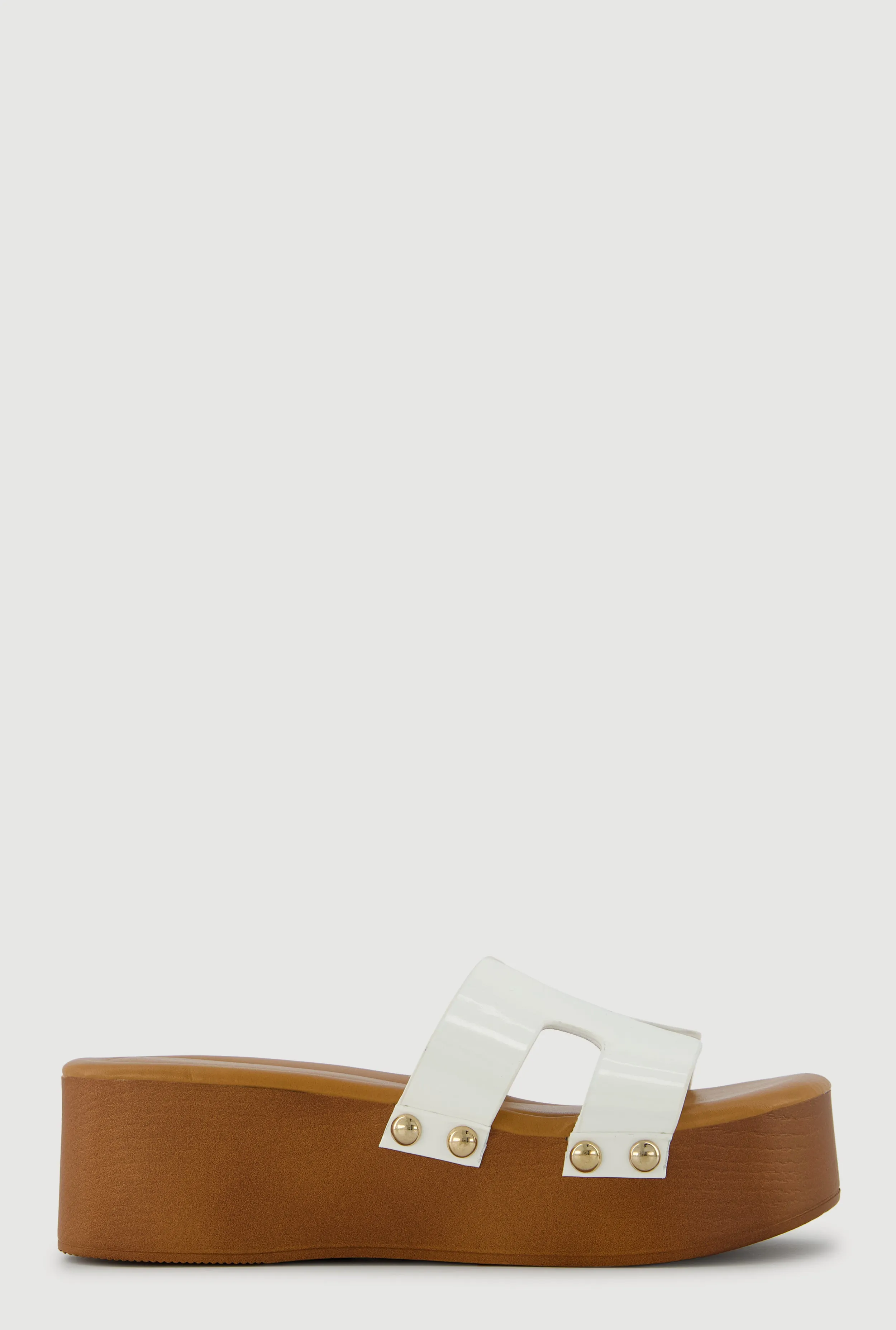 H Band Metallic Detail Platform Sandals sold by Rainbow product image thumbnail 2