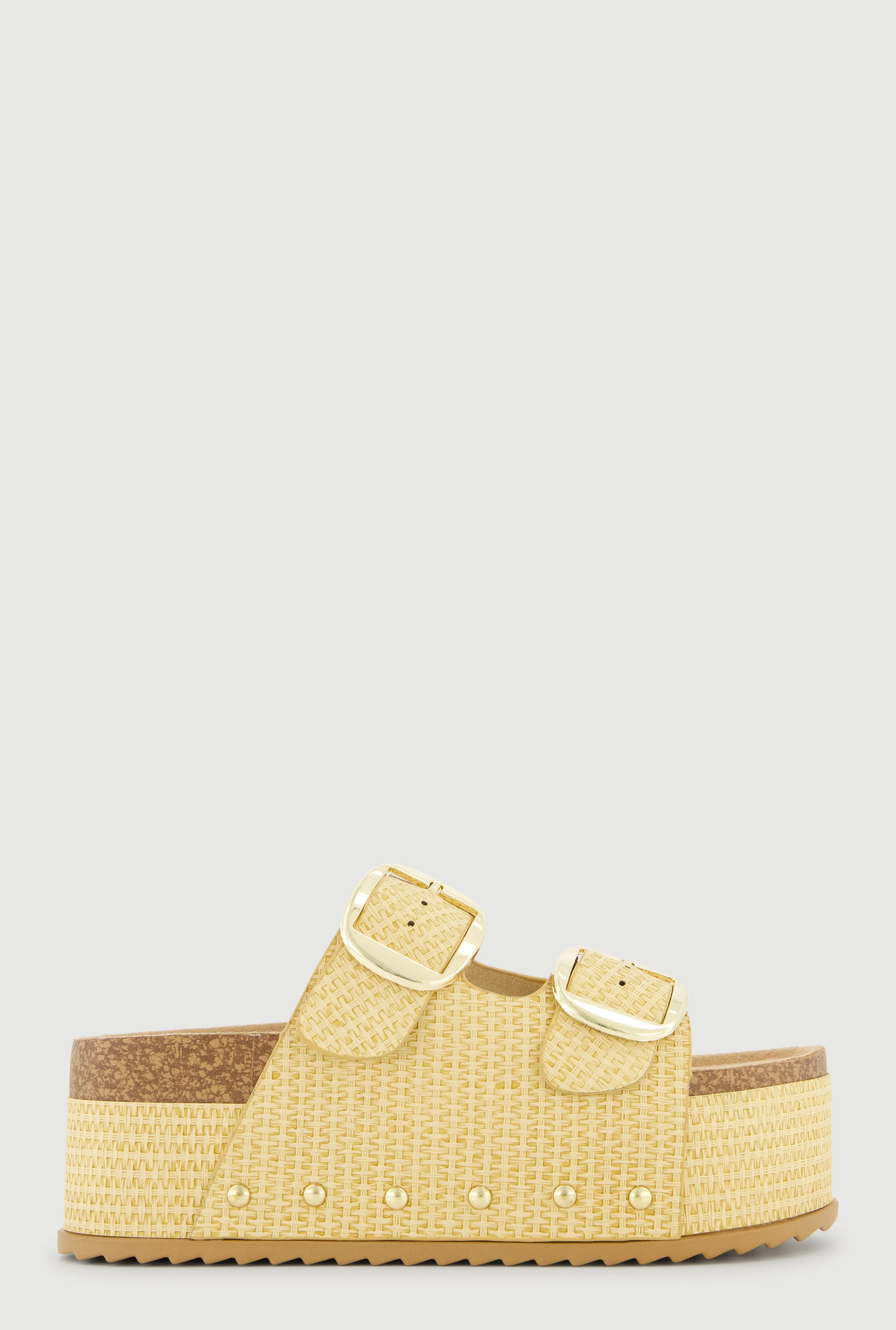 Double Band Platform Footbed Sandals sold by Rainbow product image thumbnail 2