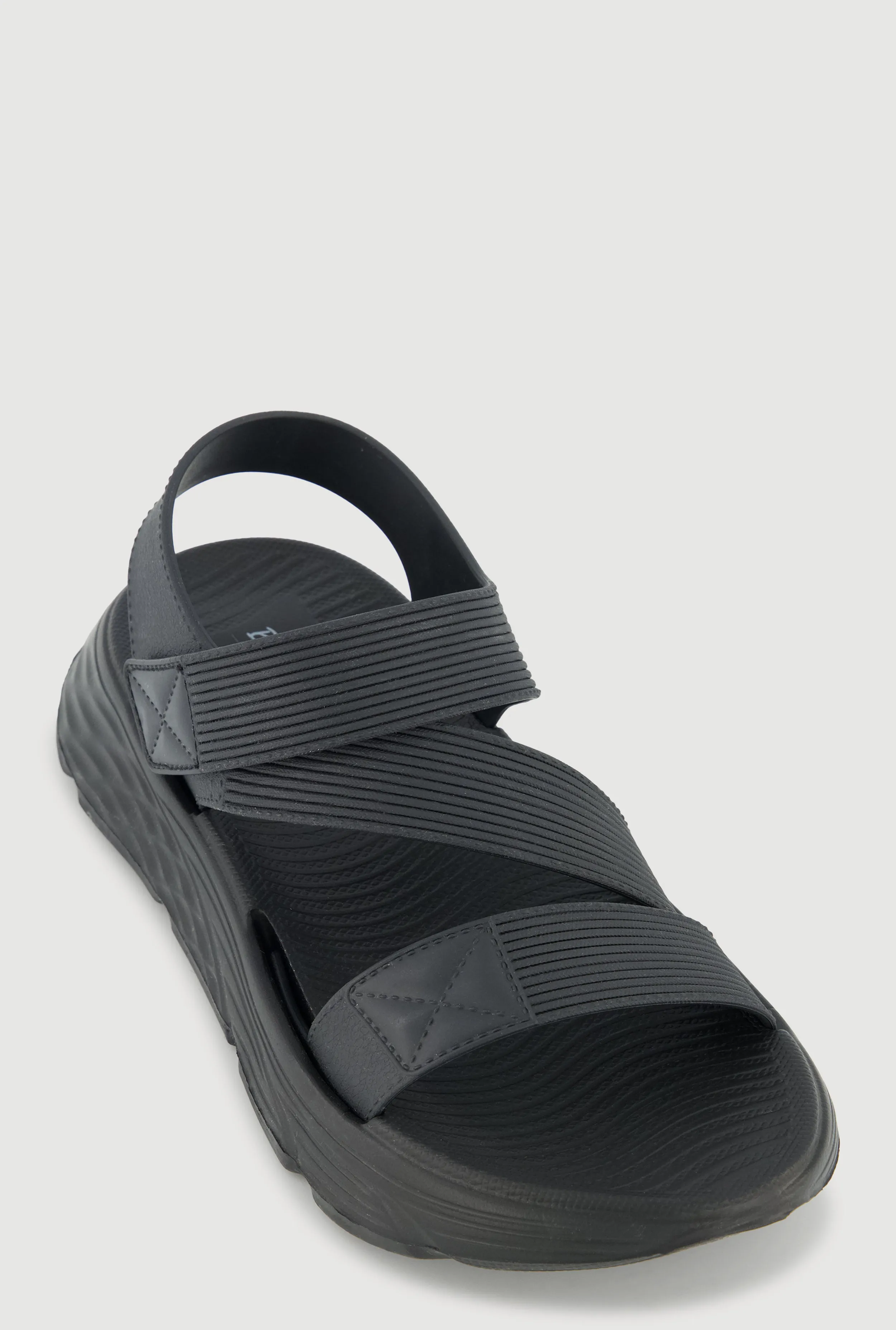 Open Toe Platform Sandals with Velcro Strap sold by Rainbow