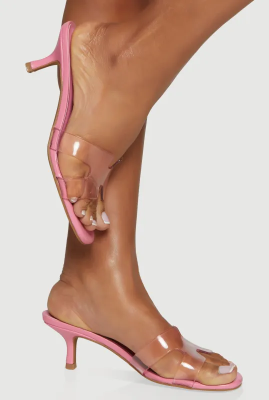 H Band Open Toe Mid Heel Sandals sold by Rainbow