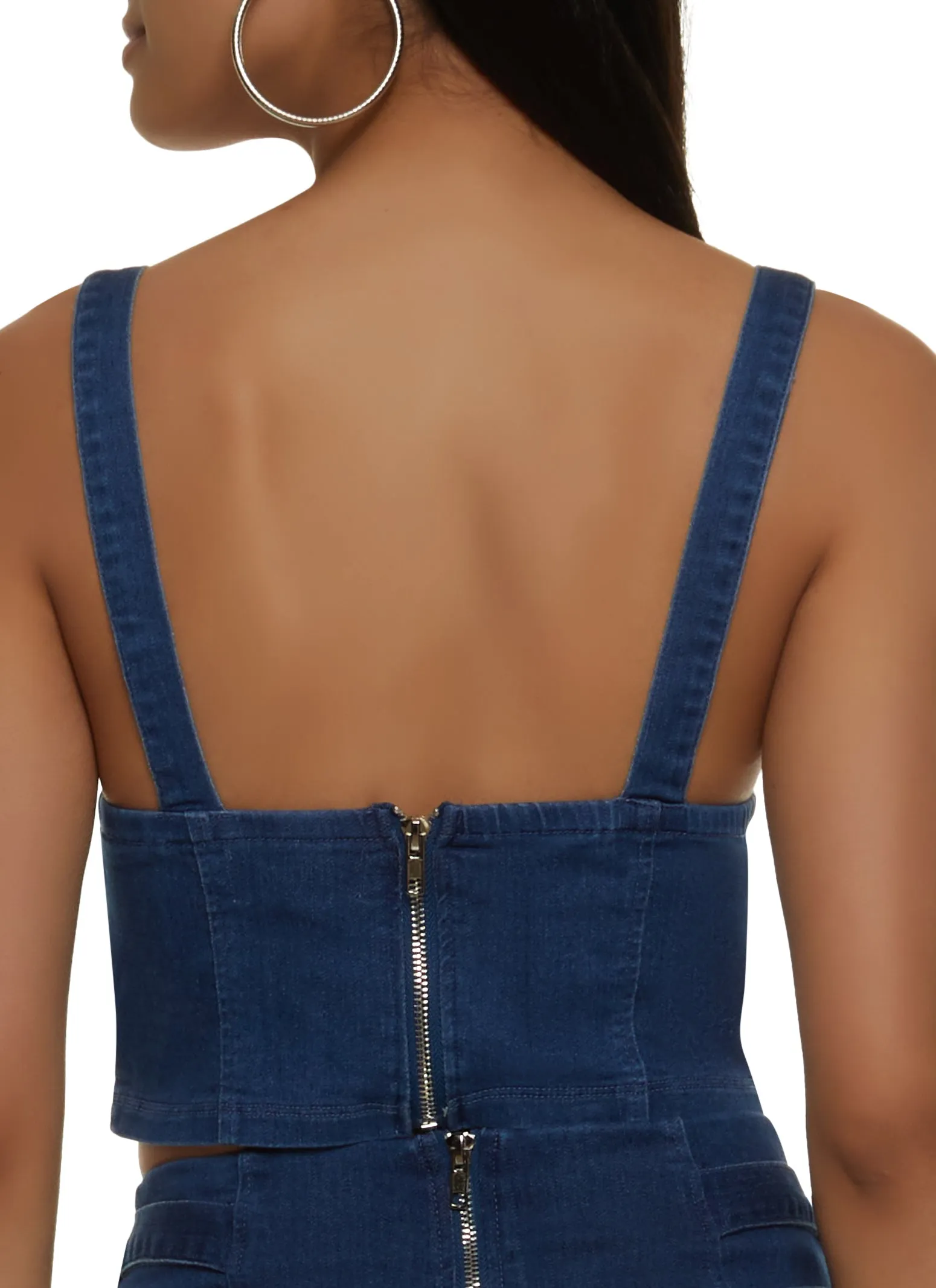 Buckle Strap Denim Bustier Top sold by Rainbow product image thumbnail 3
