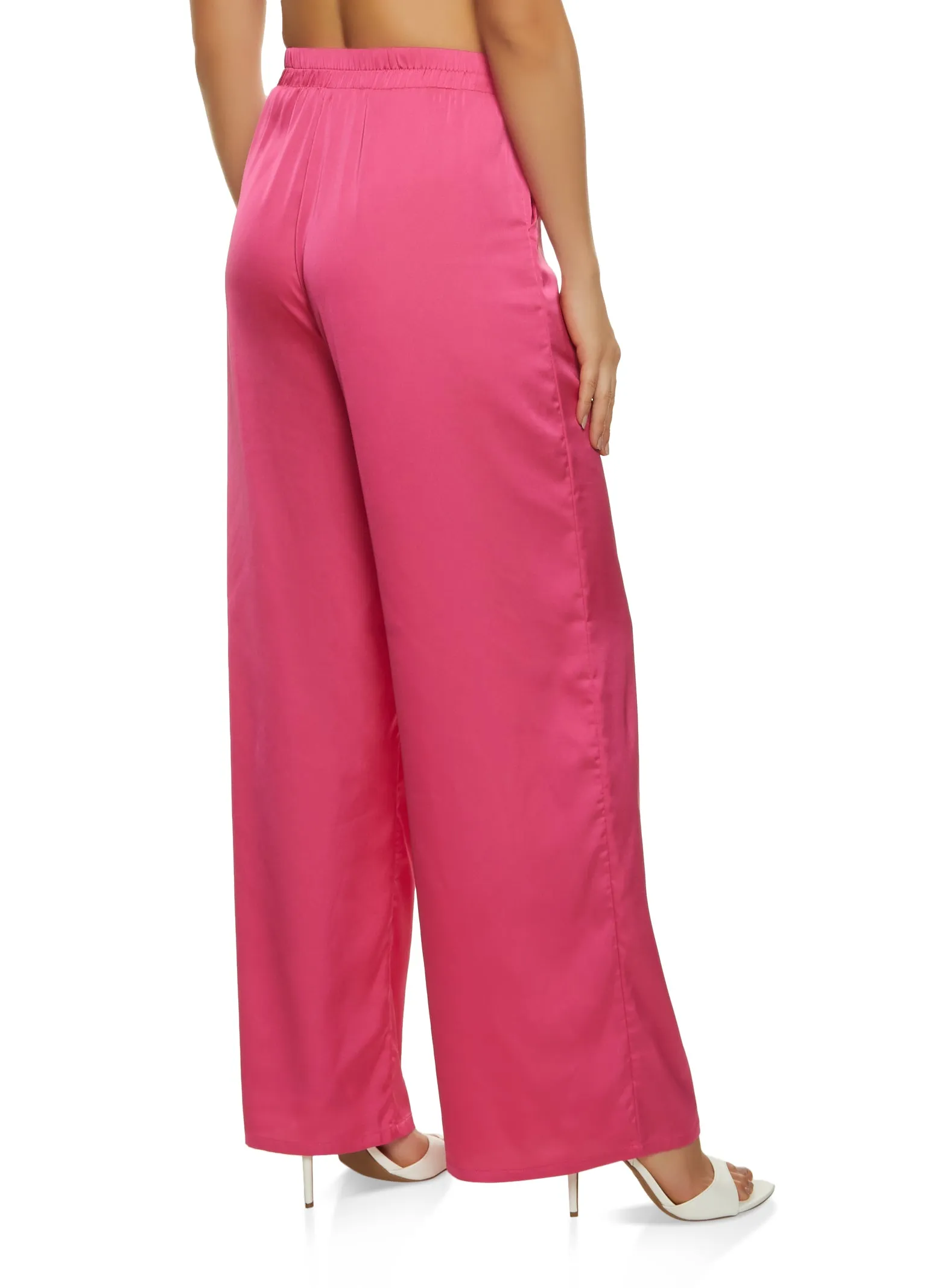 Solid Satin Wide Leg Pants sold by Rainbow product image thumbnail 2