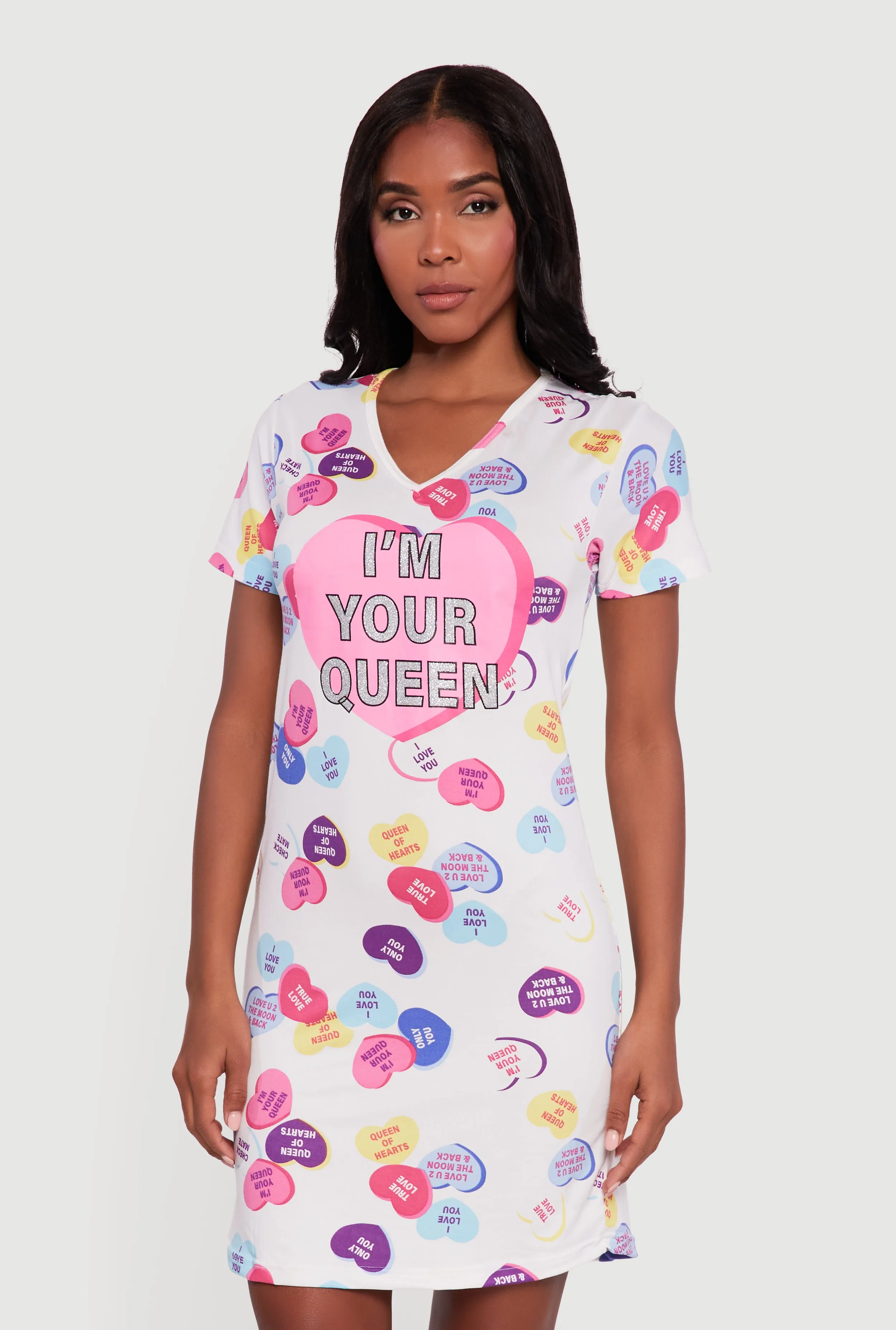 Im Your Queen Graphic Sleepshirt sold by Rainbow