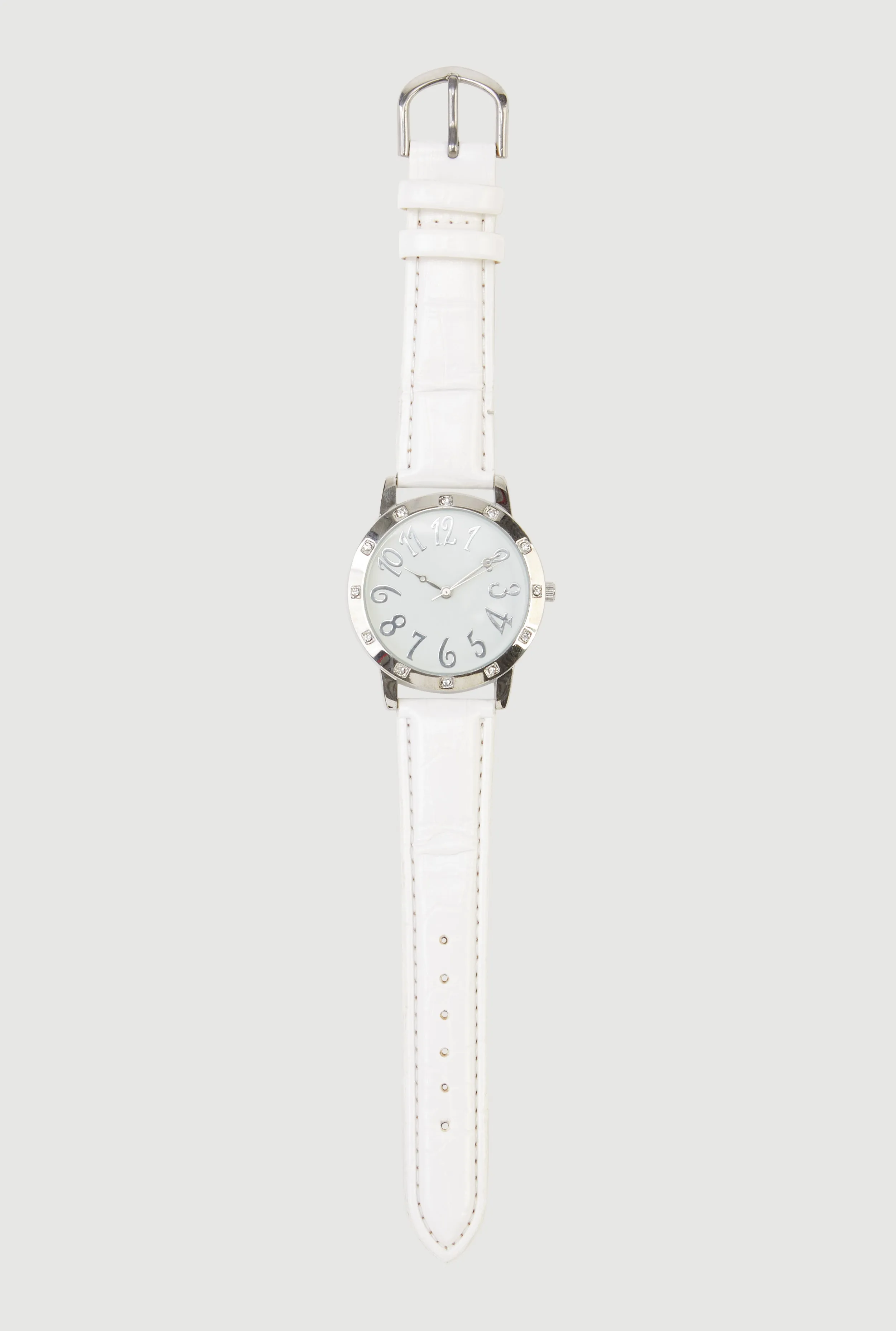 Rhinestone Detail Faux Leather Analog Watch sold by Rainbow product image thumbnail 3
