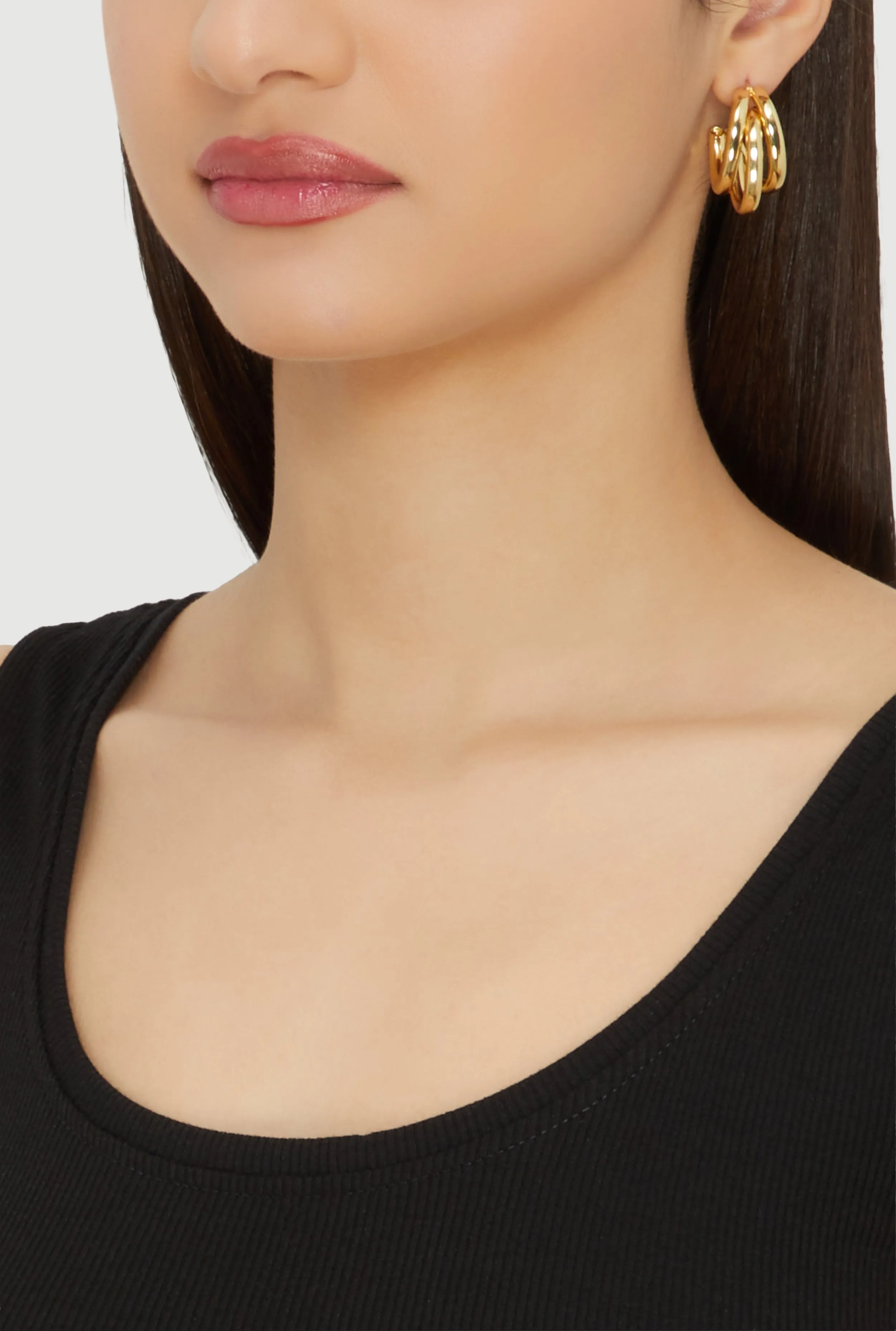 Assorted Metallic Hoop and Drop Earrings Set of 3 sold by Rainbow product image thumbnail 2