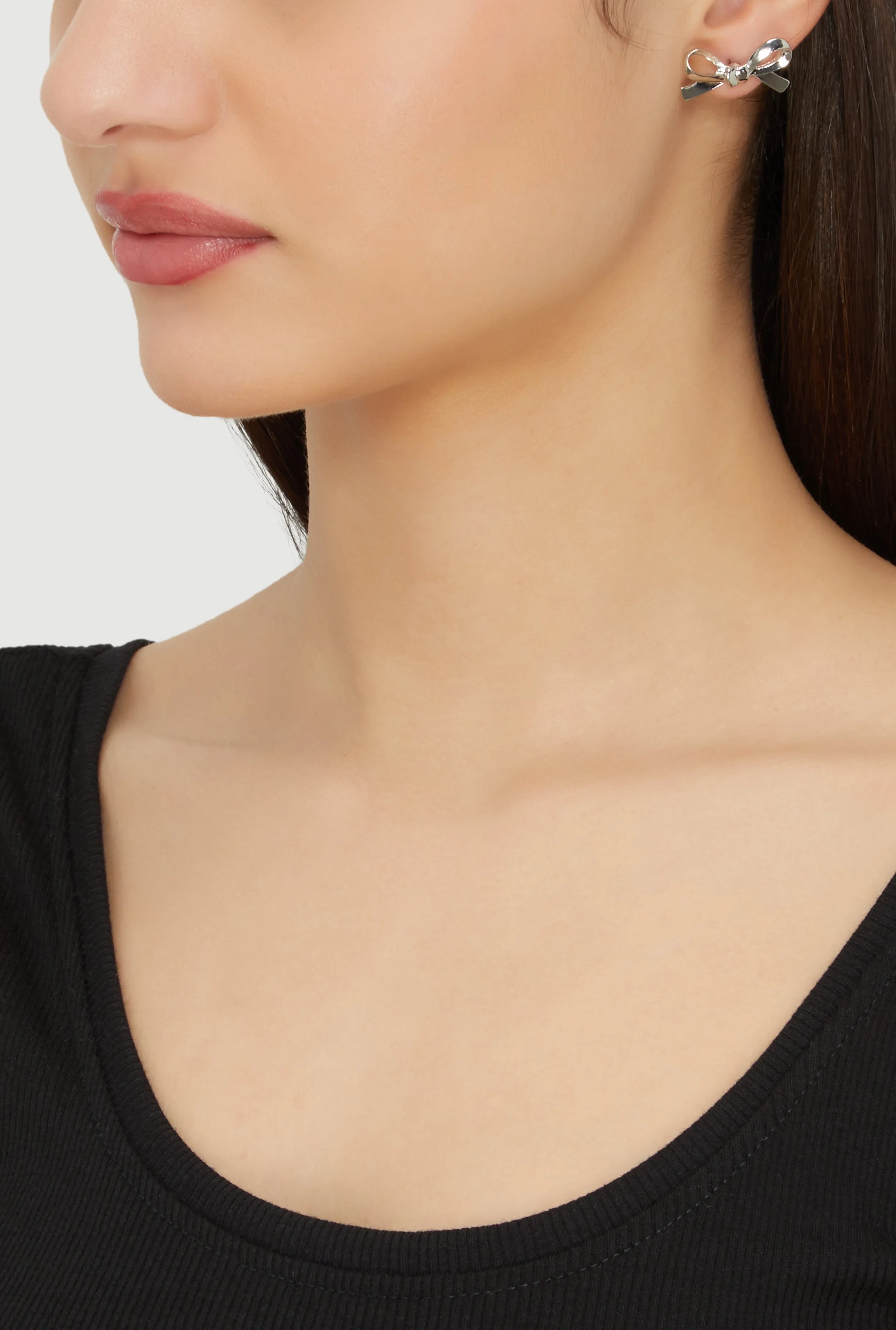 Assorted Hoop and Bow Stud Earrings Set of 9 sold by Rainbow product image thumbnail 3