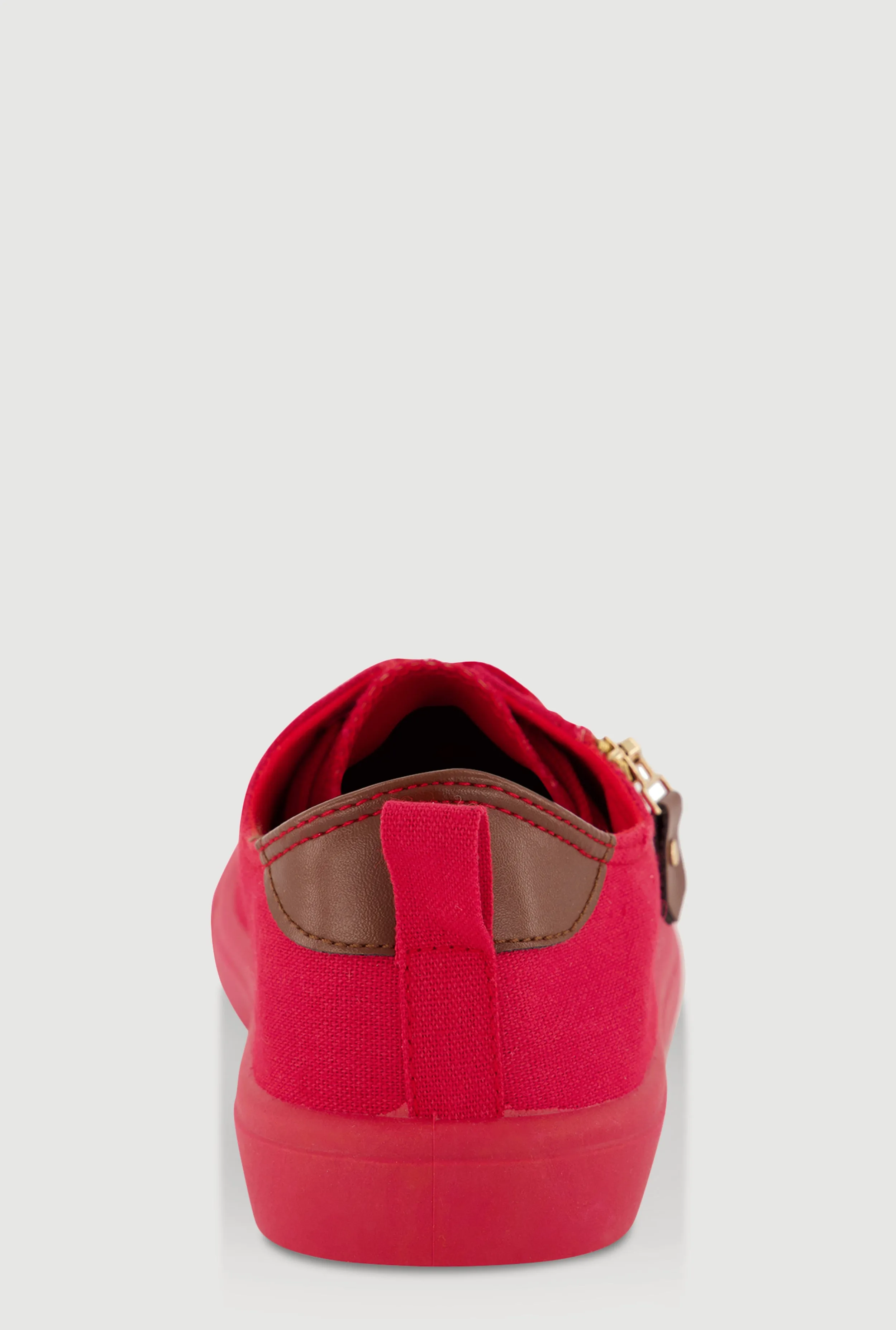 Zipper Detail Lace Up Low Top Sneakers sold by Rainbow product image thumbnail 3