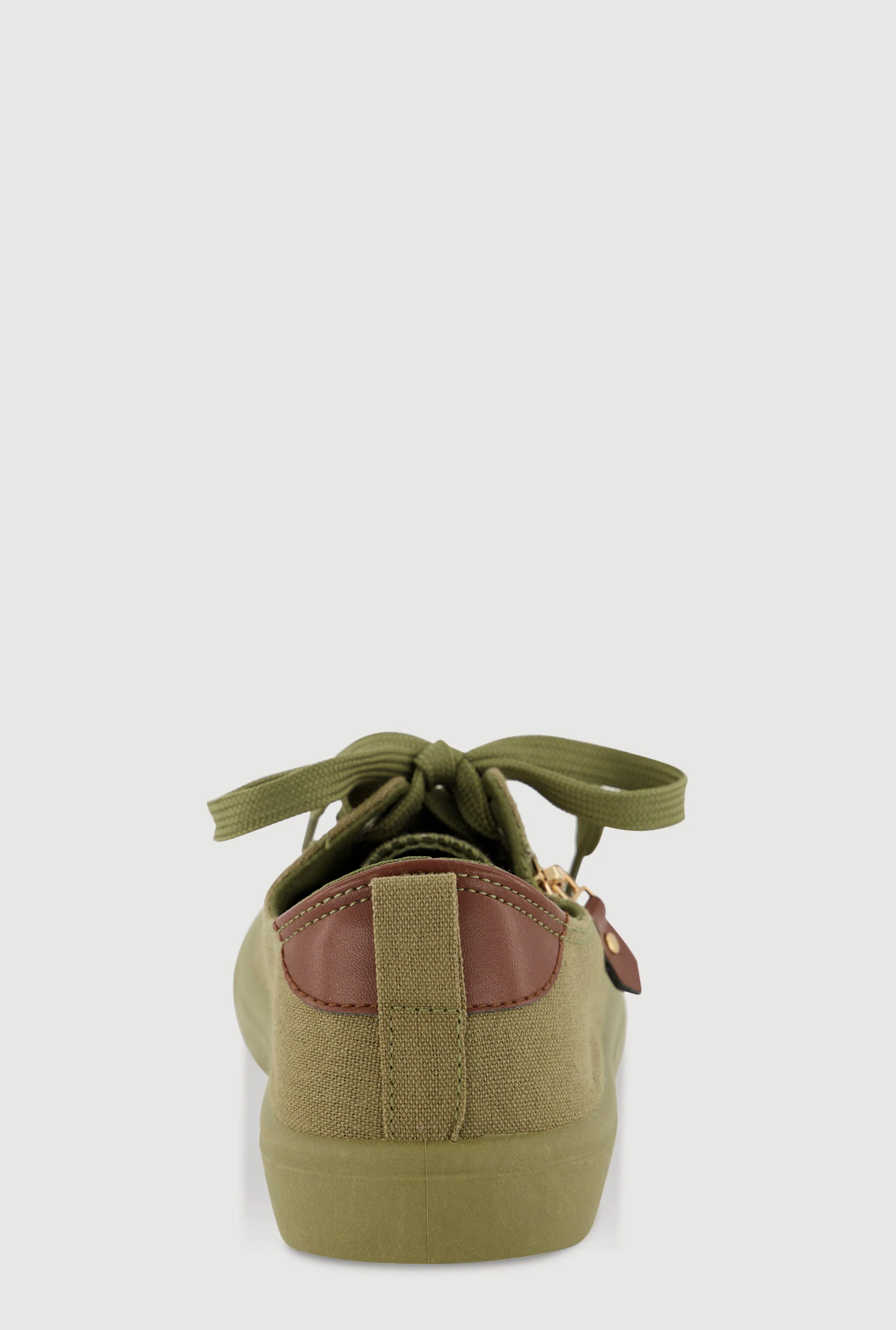 Zipper Detail Lace Up Low Top Sneakers sold by Rainbow product image thumbnail 3