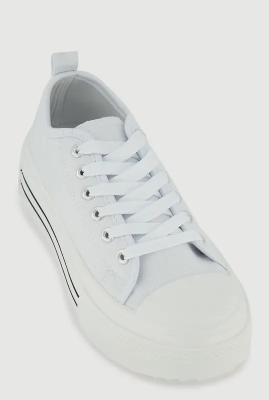 Lace Up Low Top Platform Sneakers sold by Rainbow