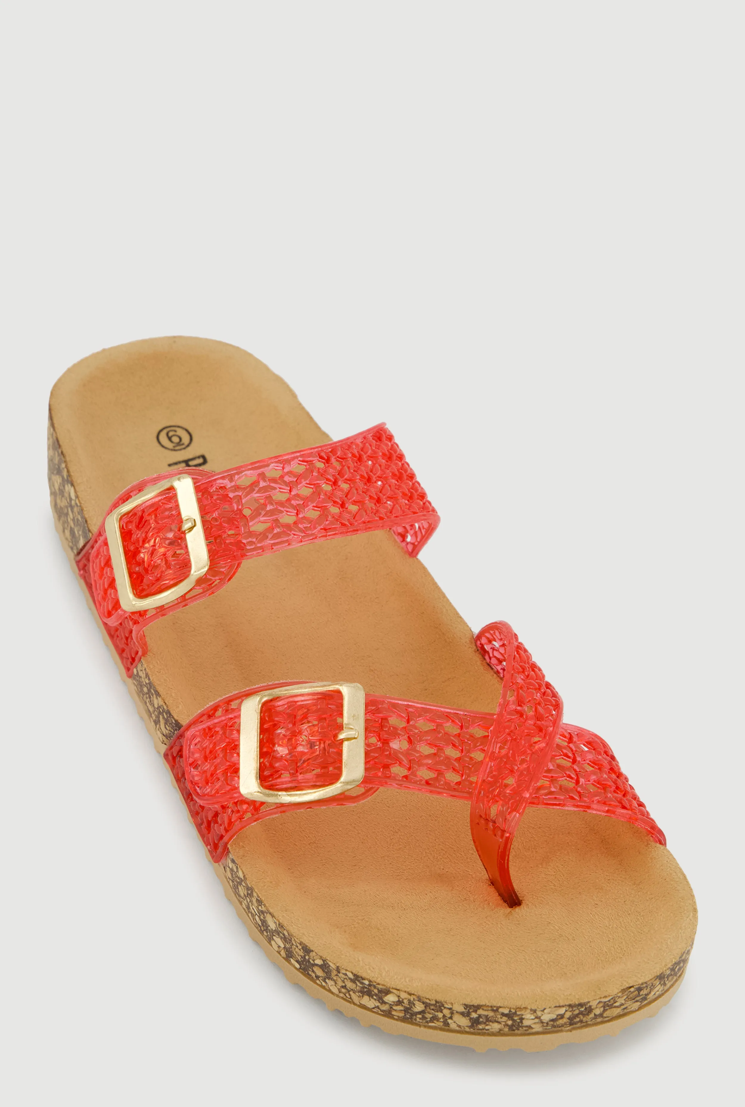 Jelly Toe Loop Buckle Detail Footbed Sandals sold by Rainbow product image thumbnail 2