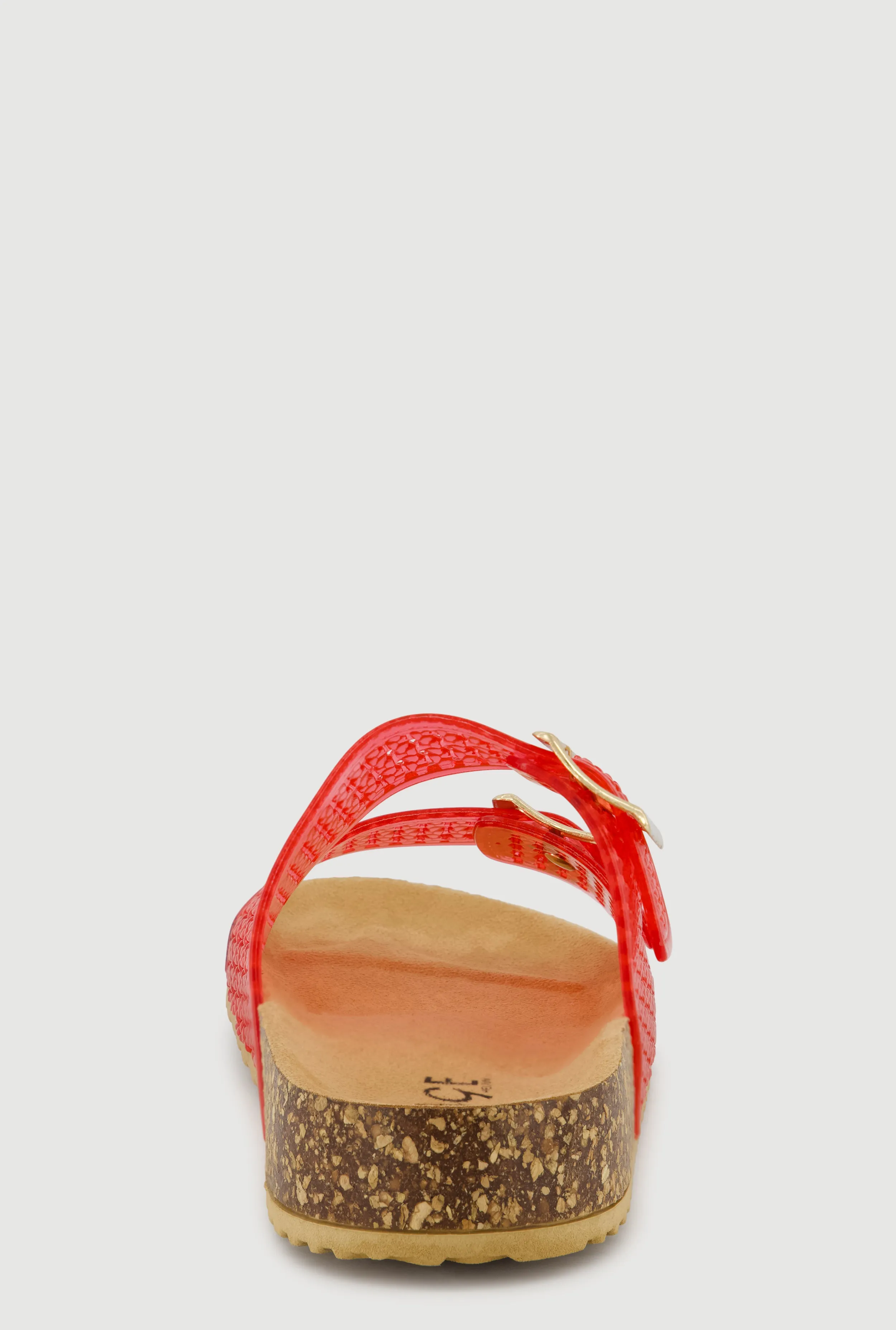 Jelly Double Buckle Band Footbed Sandals sold by Rainbow product image thumbnail 3