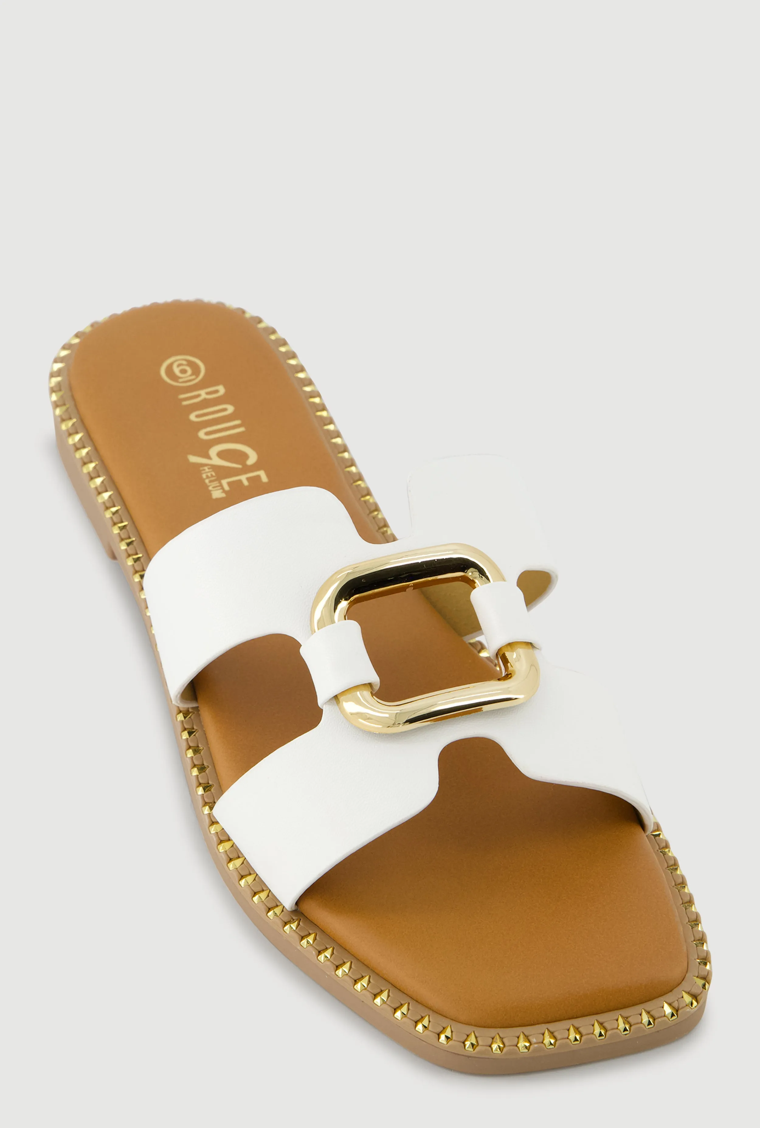 Metallic Cut Out H Band Slide Sandals sold by Rainbow product image thumbnail 3