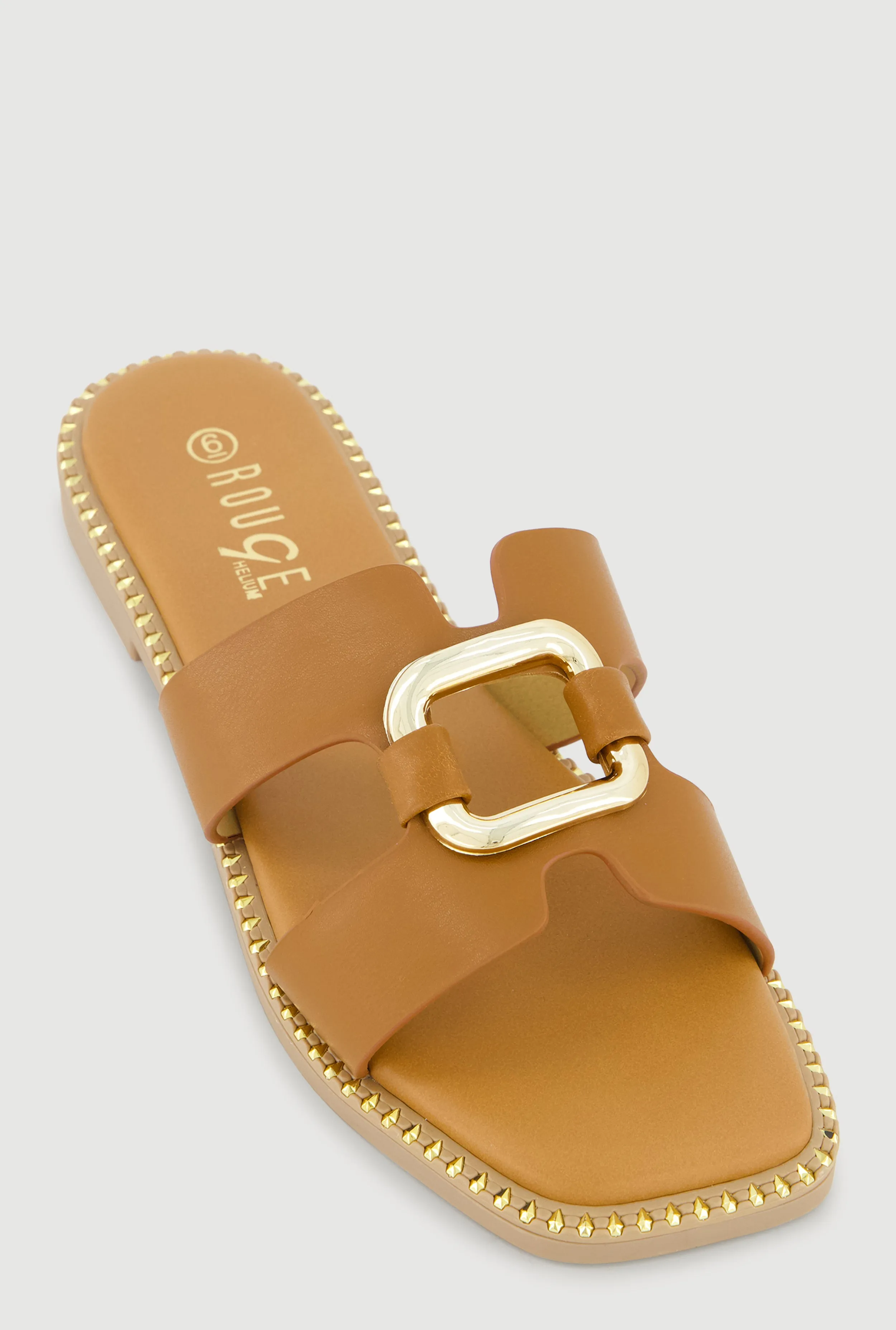 Metallic Cut Out H Band Slide Sandals sold by Rainbow product image thumbnail 4
