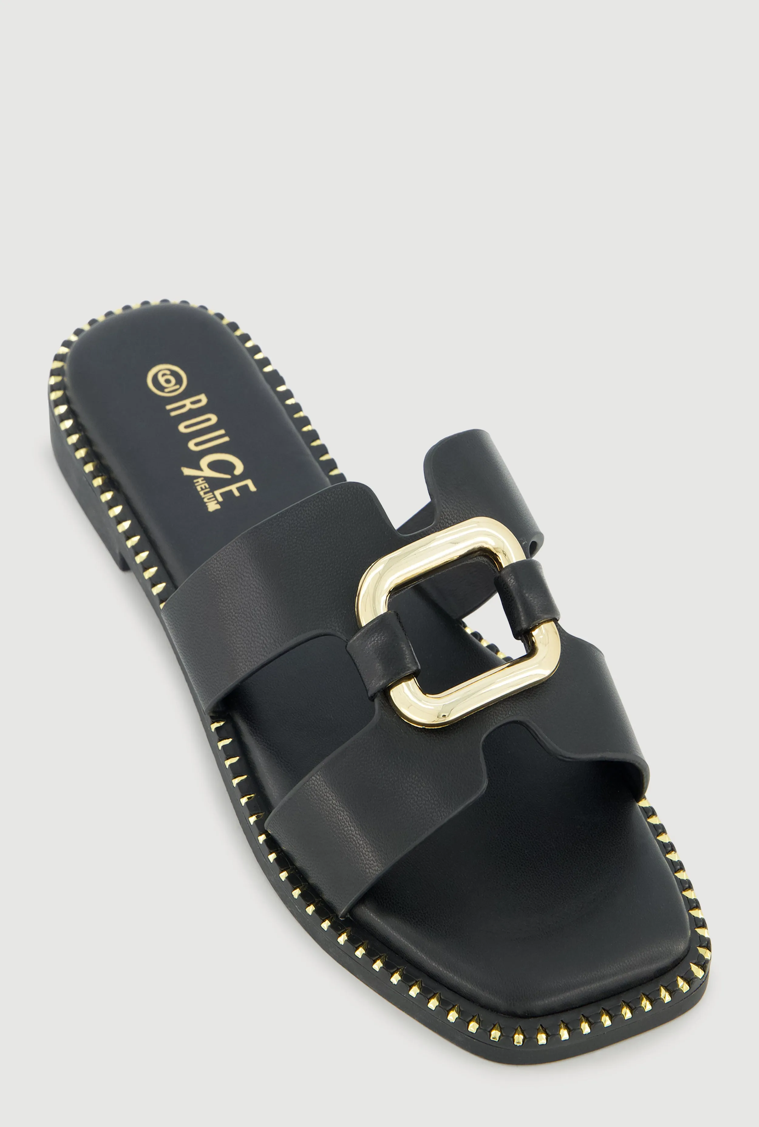 Metallic Cut Out H Band Slide Sandals sold by Rainbow product image thumbnail 2